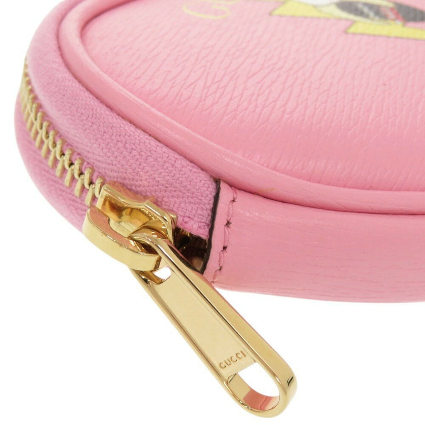Gucci Pink Leather Coin Purse/Coin Case ( )