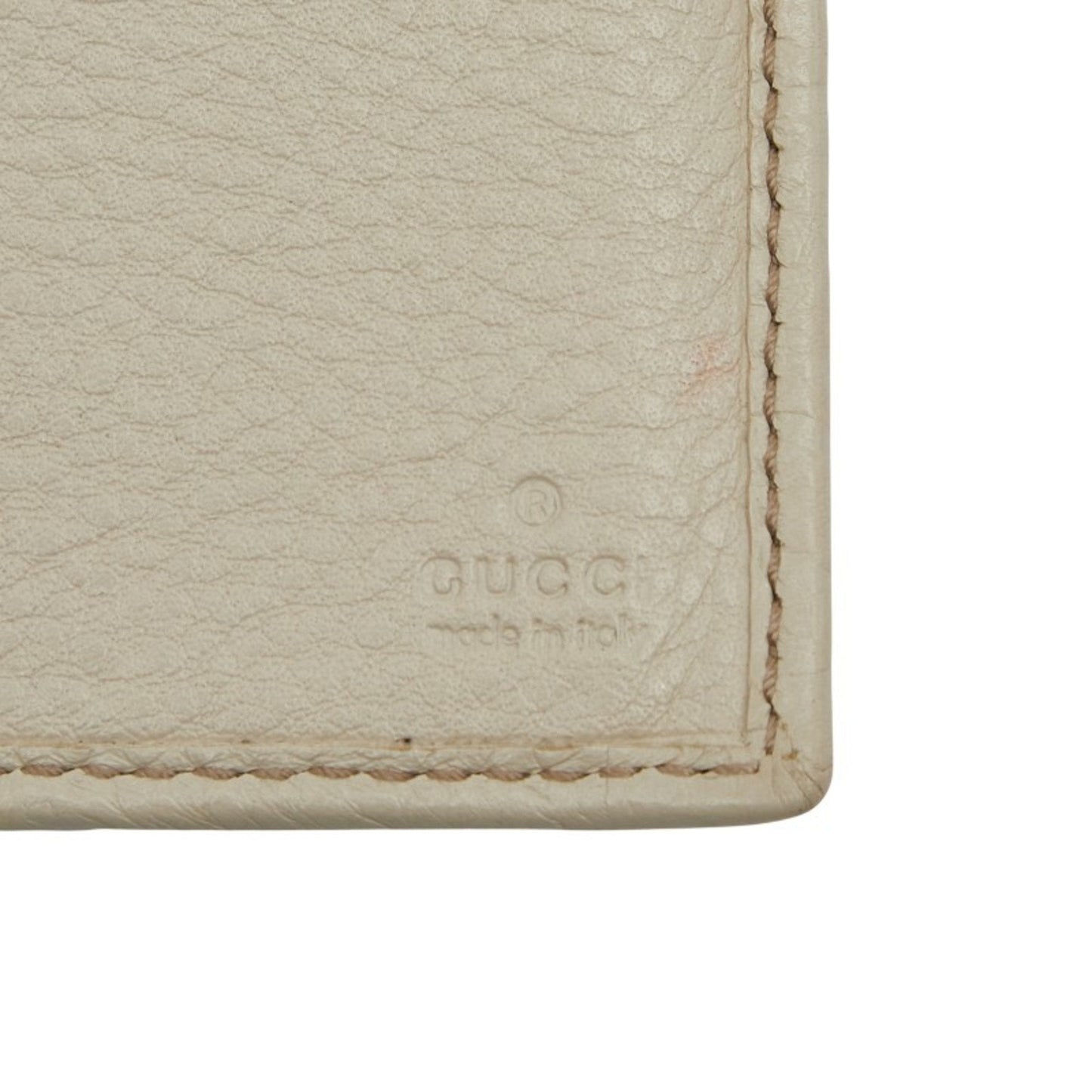 Gucci White Leather Chain/Shoulder Wallet ( )