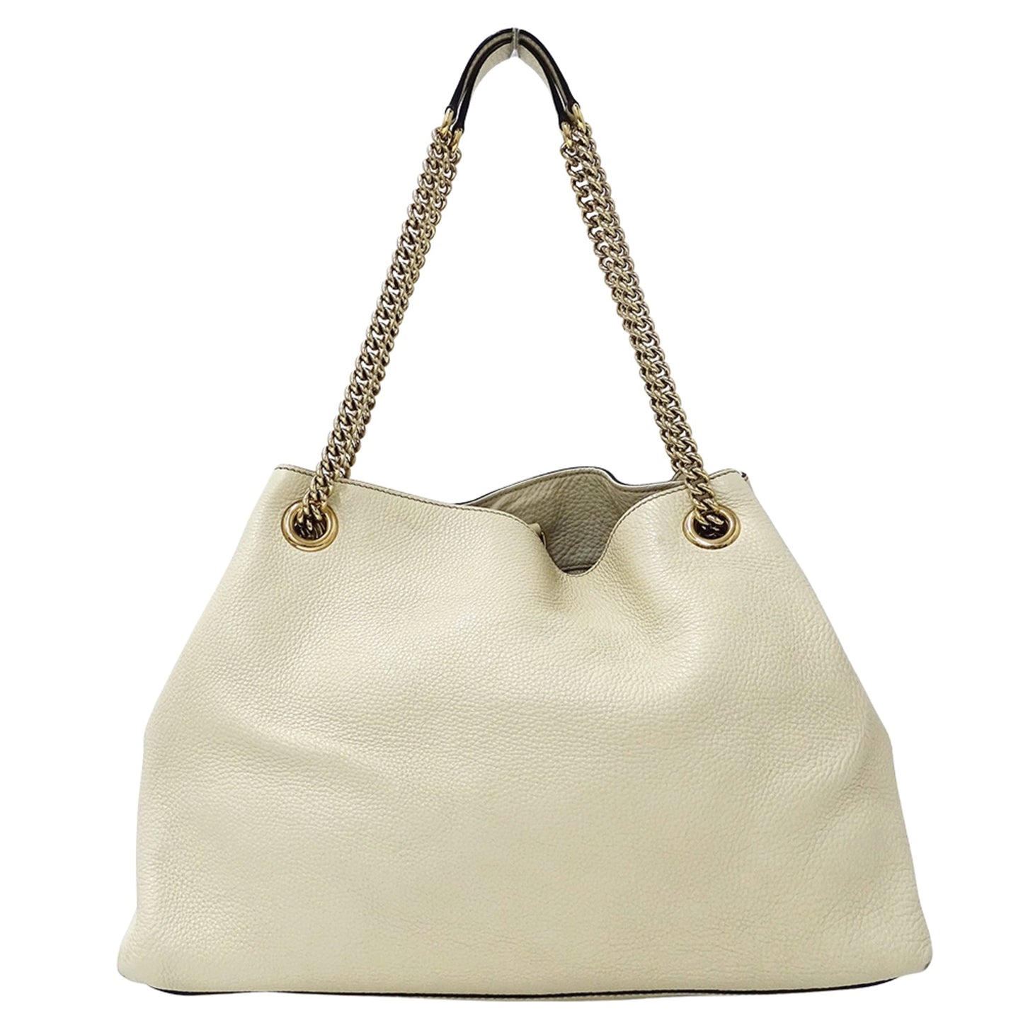 Gucci White Leather Tote Bag ( )