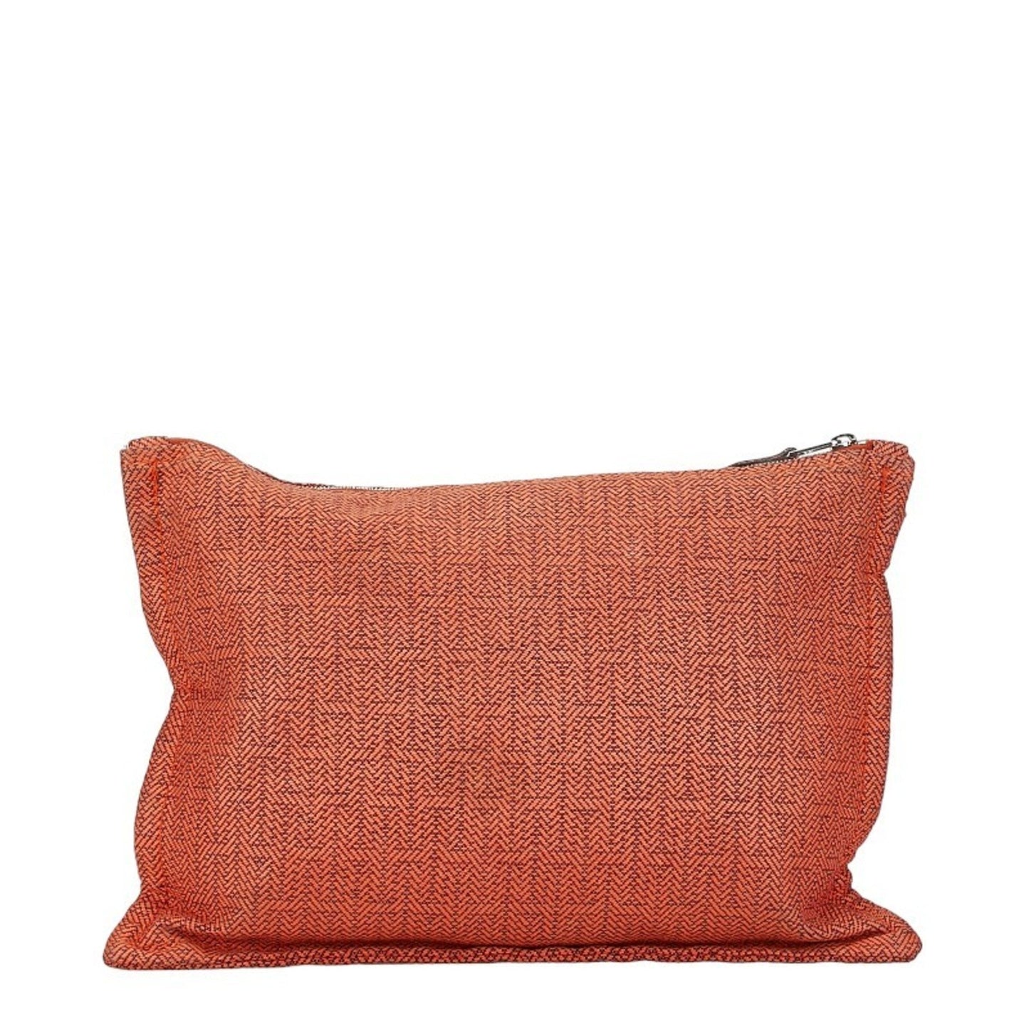 Hermes Orange Canvas Handbag Pochette Pouch ( )