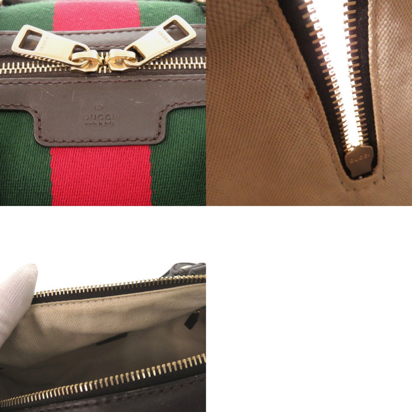 Gucci Beige Gg Canvas Handbag ( )