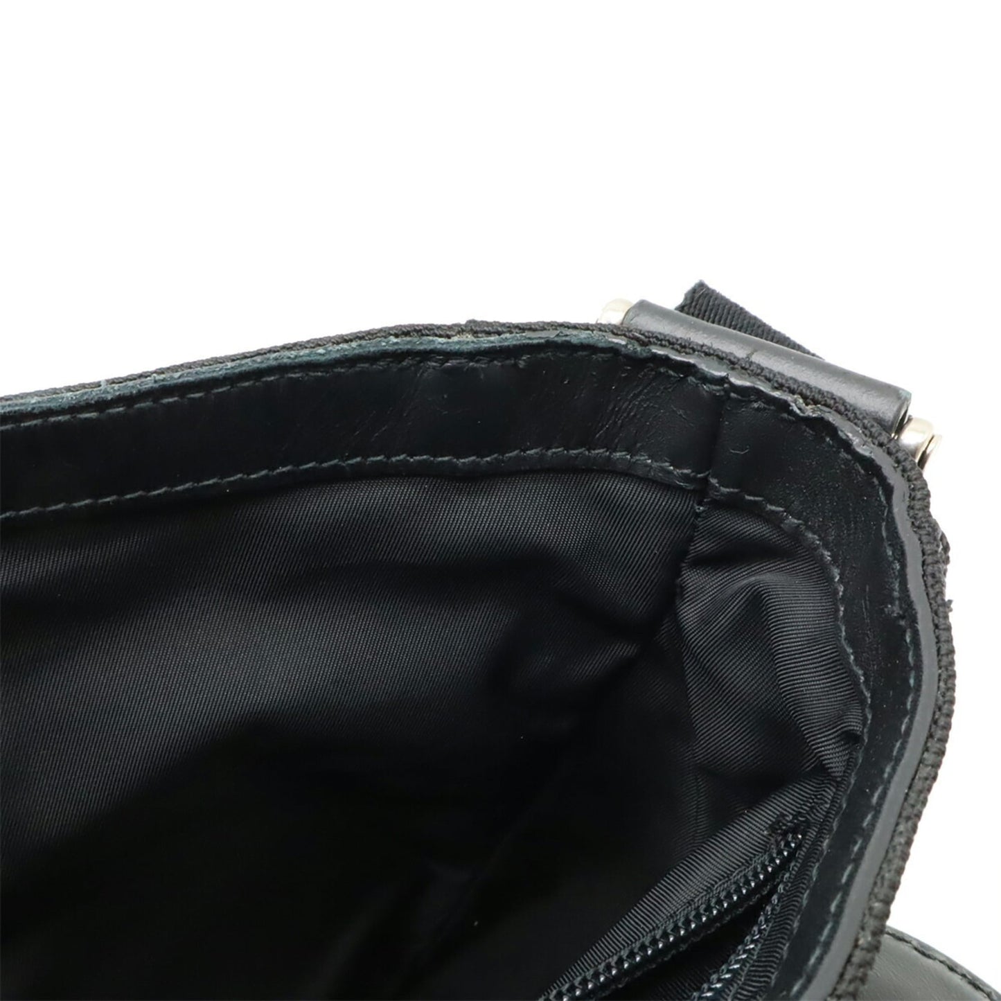 Gucci Sherry Line Black Green Red Color Nylon Canvas Shoulder Bag ( )