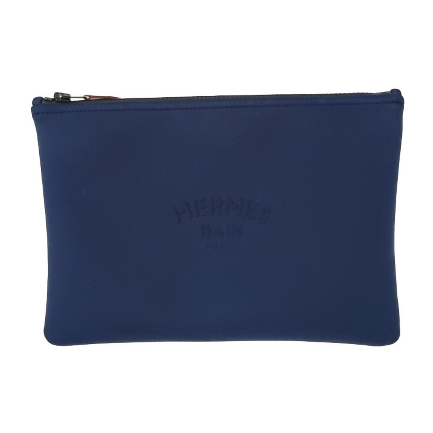 Hermes Navy Polyamide Clutch Bag Pouch ( )