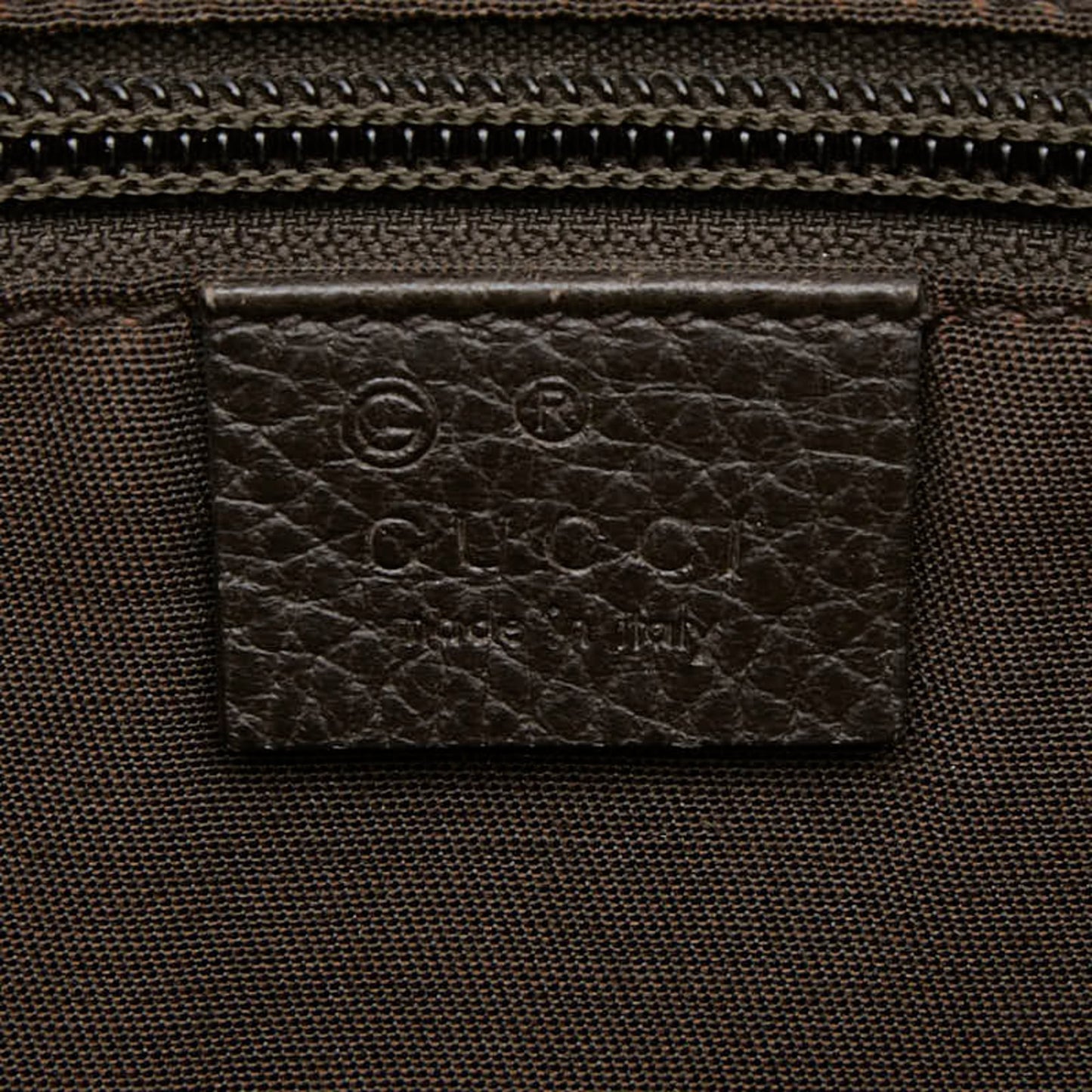 Gucci Beige Brown Pvc Leather Shoulder Bag ( )