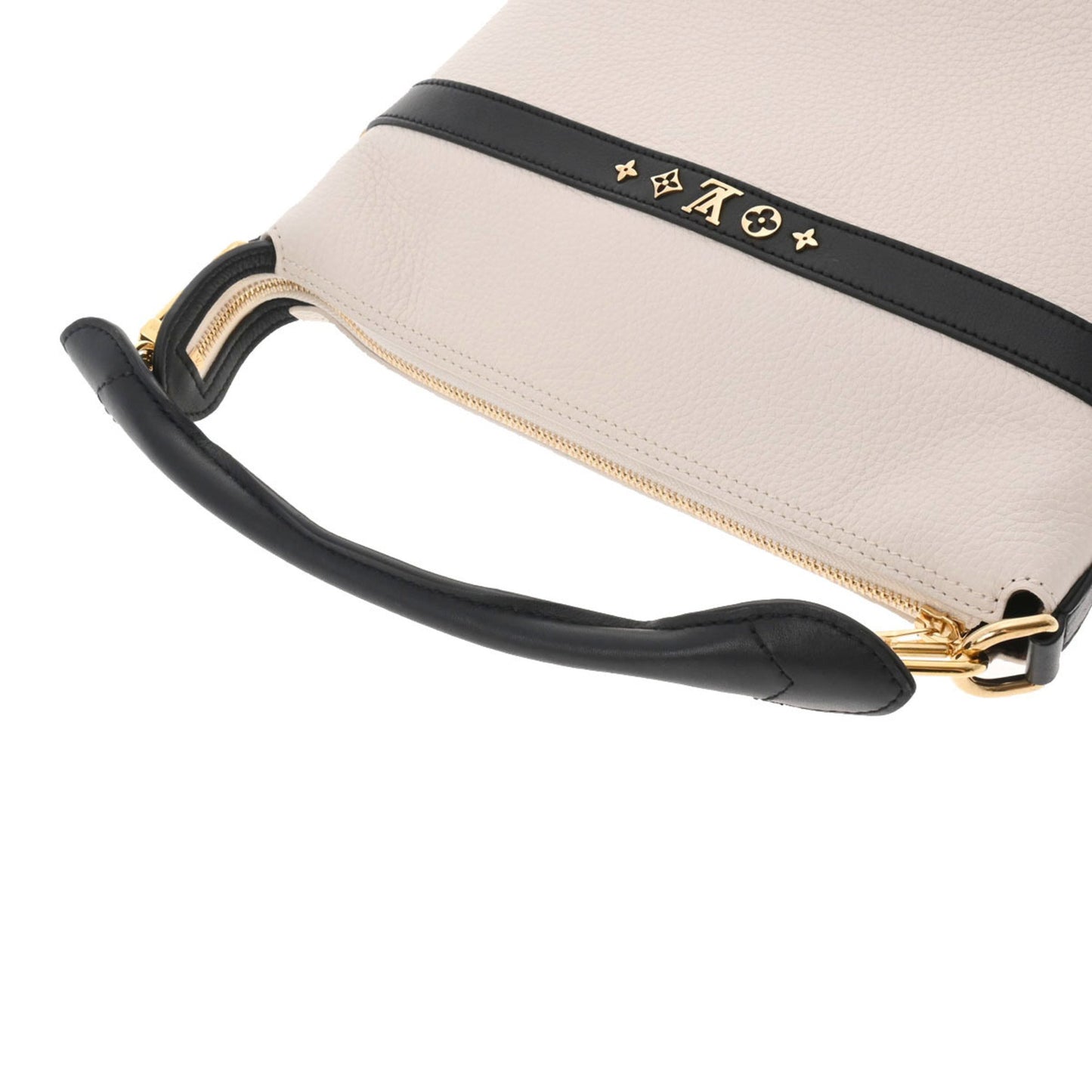 LOUIS VUITTON Cruiser PM Ivory Black M57813 Ladies Calf Bag