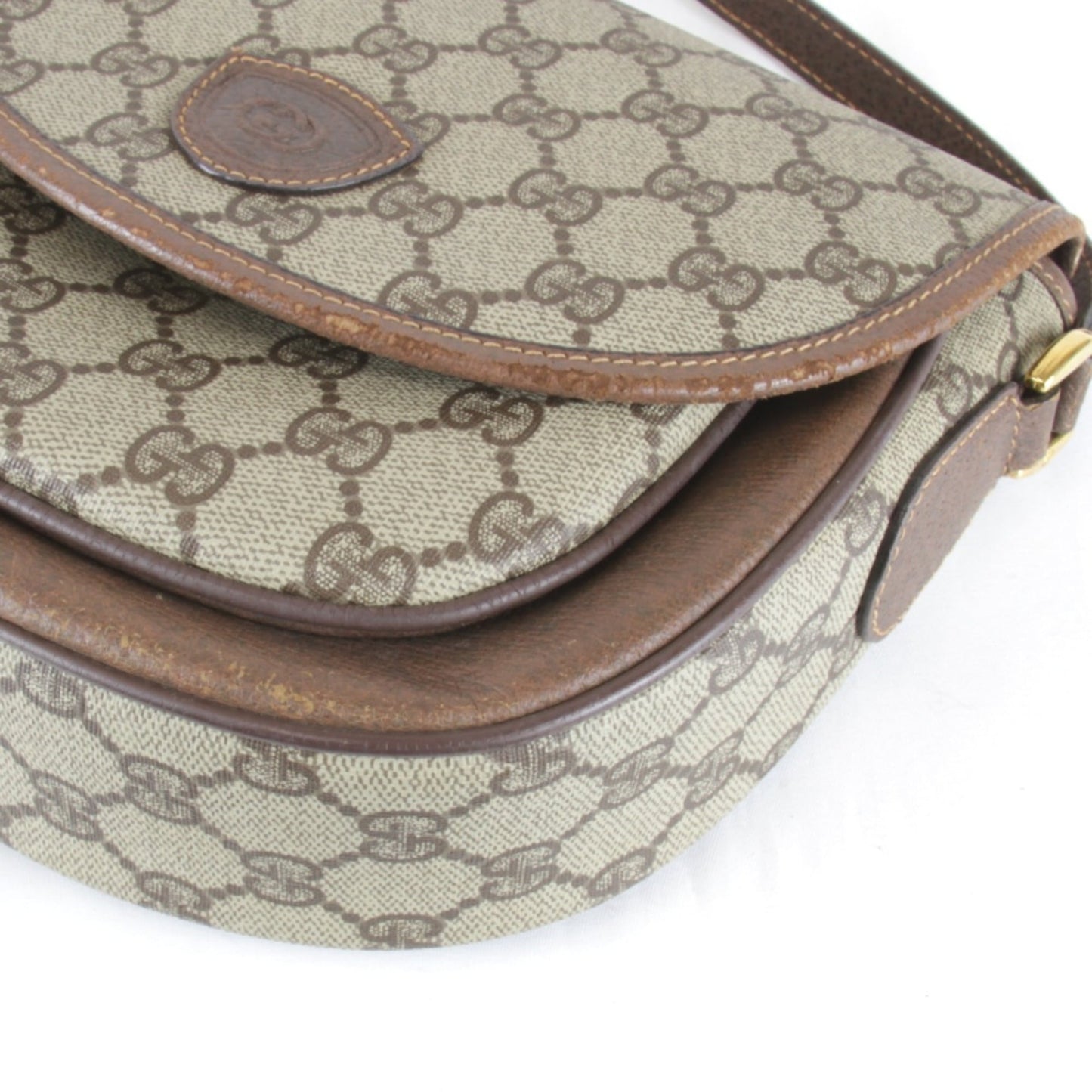 Gucci Brown Gg Supreme Shoulder Bag ( )