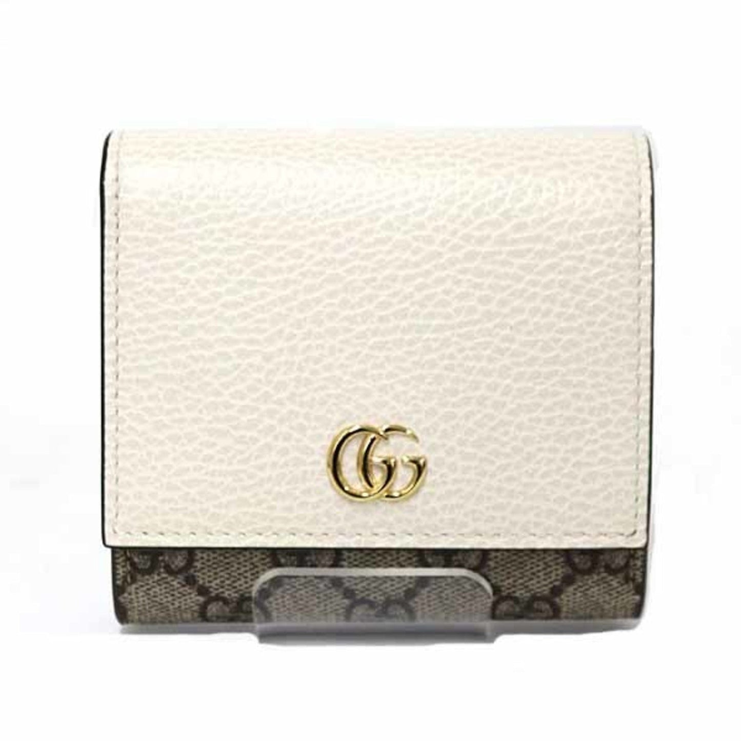 Gucci Beige White Gg Supreme Wallet (Tri-Fold) ( )