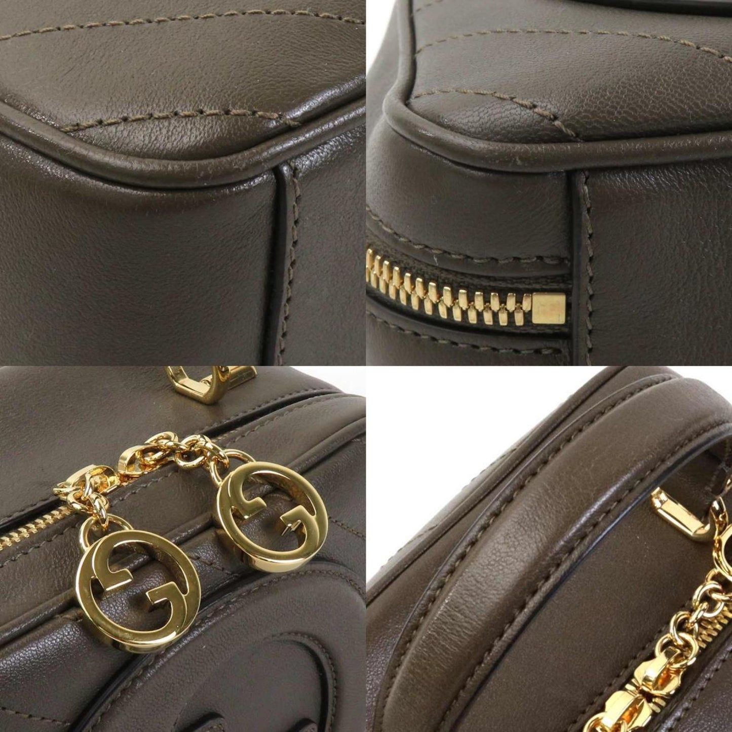 Gucci Khaki Brown Shoulder Bag ( )