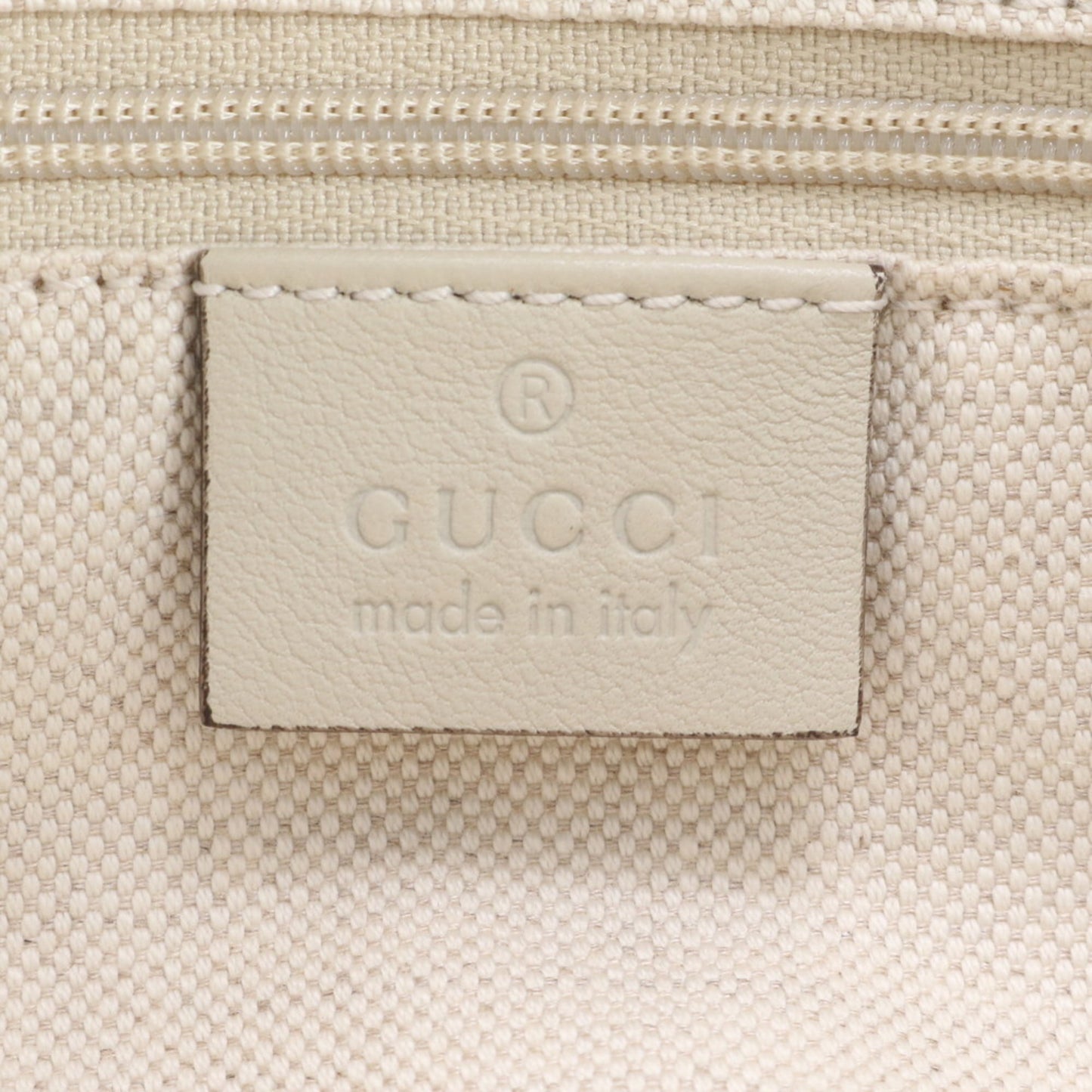 Gucci Ivory Leather Tote Bag ( )