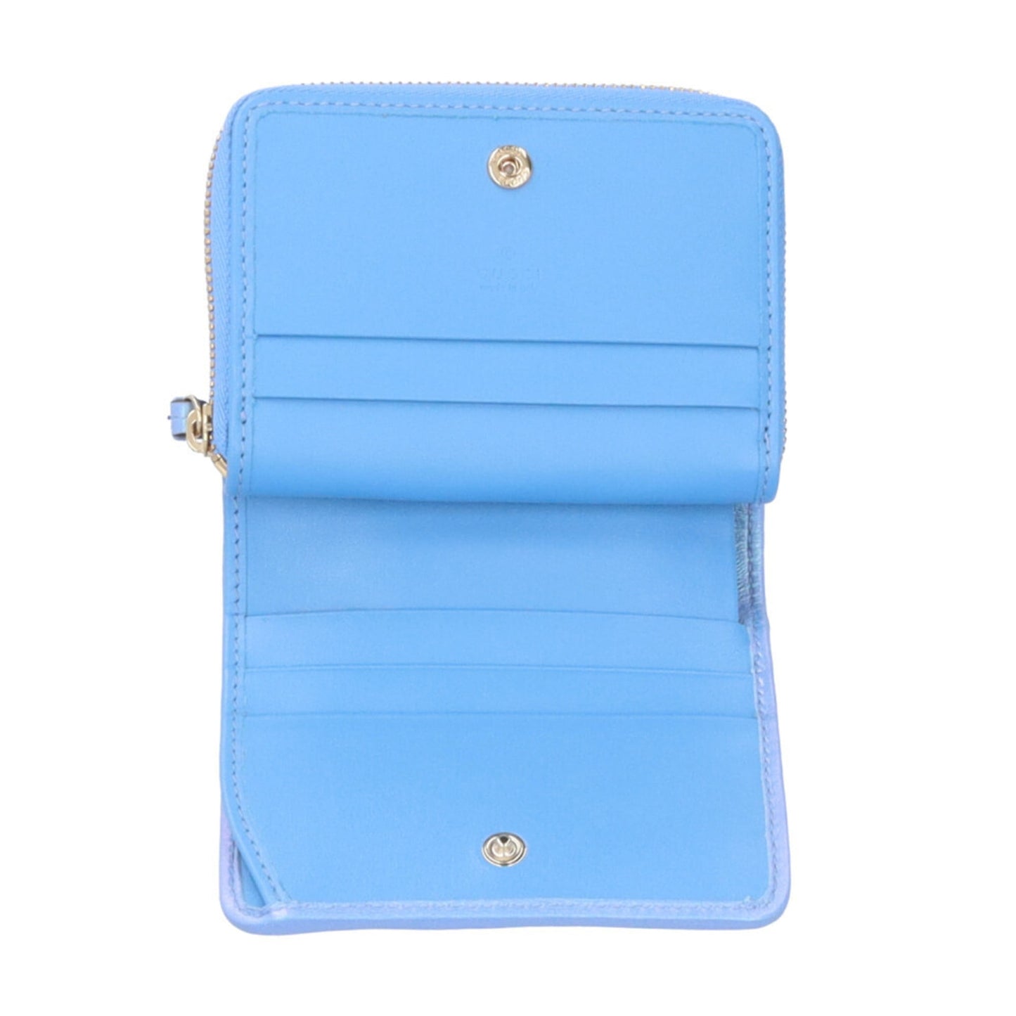 Gucci Blue Quilting Patent Leather Wallet (Bi-Fold) ( )