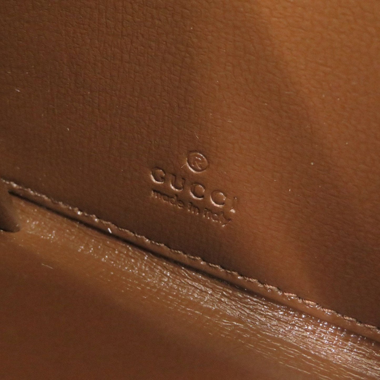 Gucci Beige Brown Gg Canvas Leather Long Wallet (Bi-Fold) ( )