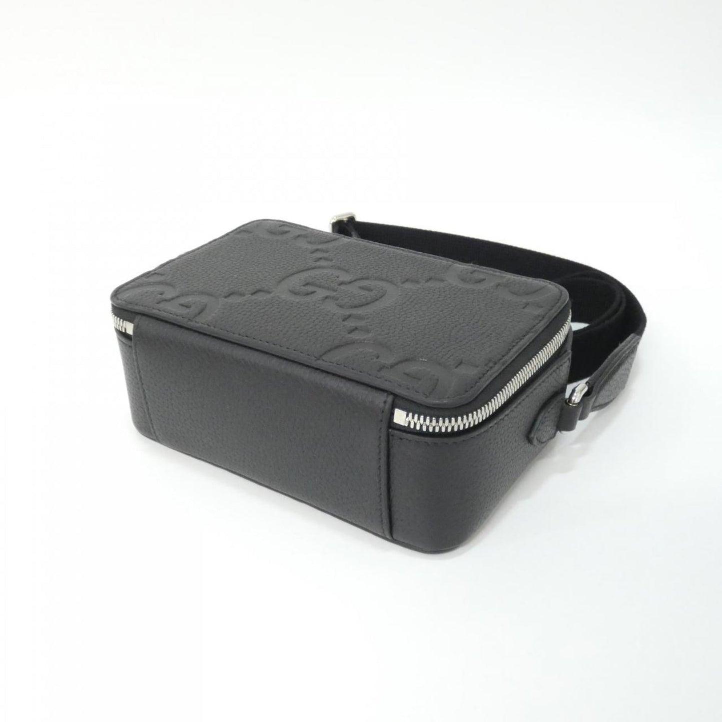 Gucci Black Gg Leather Shoulder Bag ( )