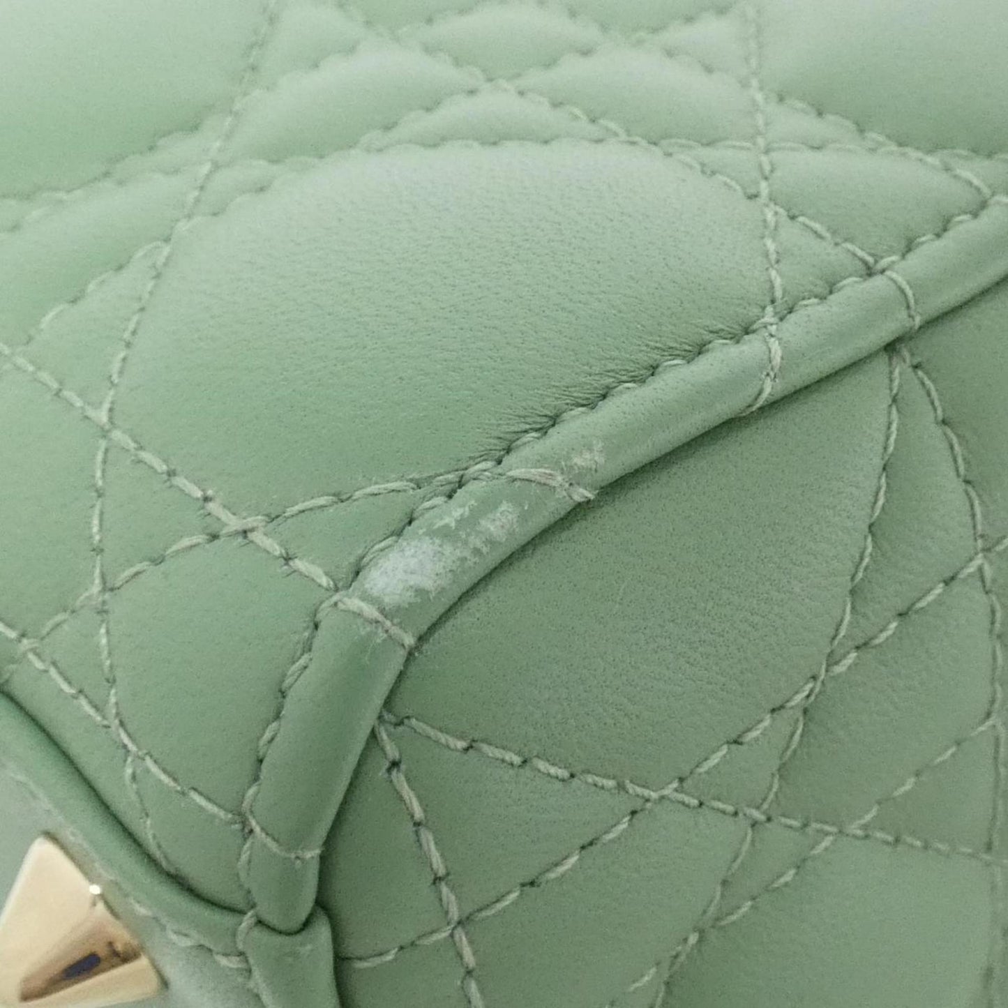Christian Dior Gold Leather Handbag ()