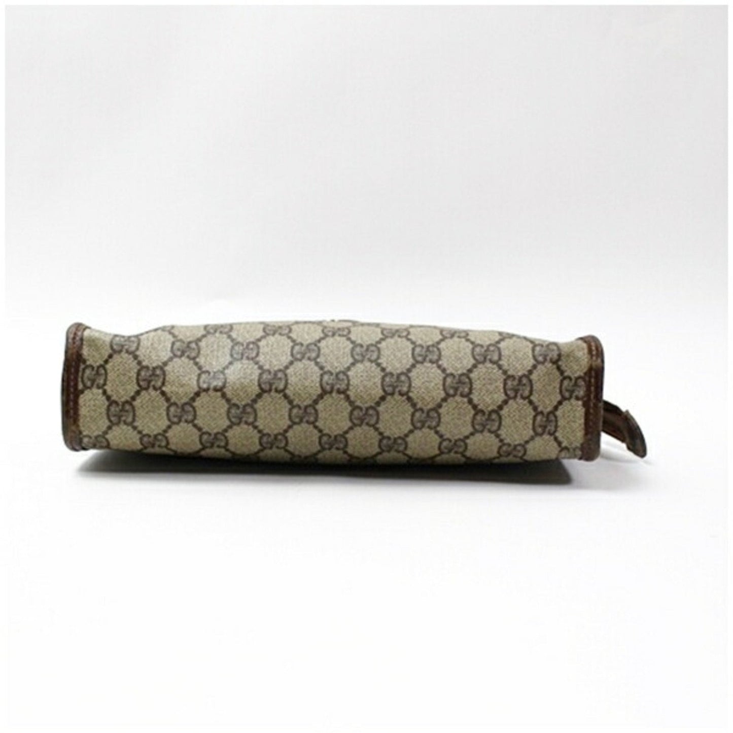 Gucci Beige Brown Pvc Leather Clutch Bag ( )