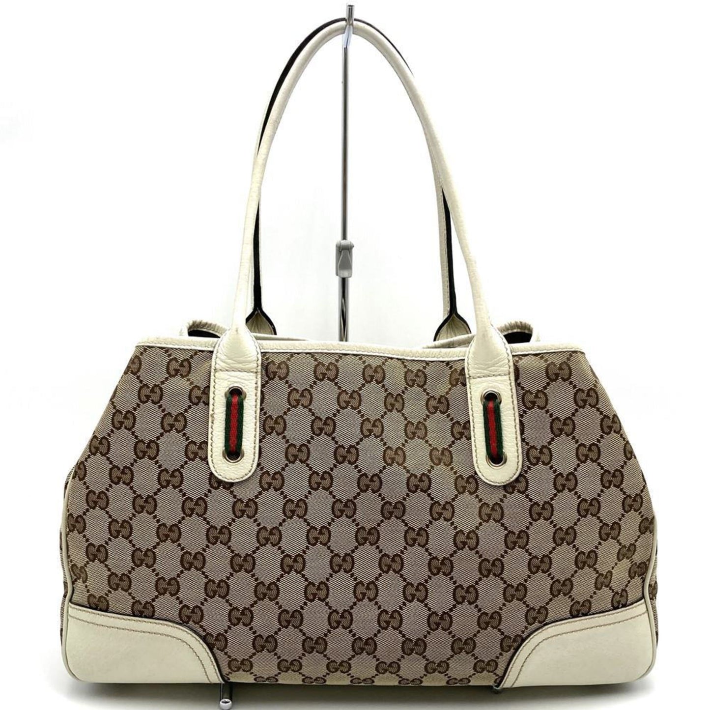 Gucci Sherry Line Brown Gg Canvas Shoulder Bag Tote Bag ( )