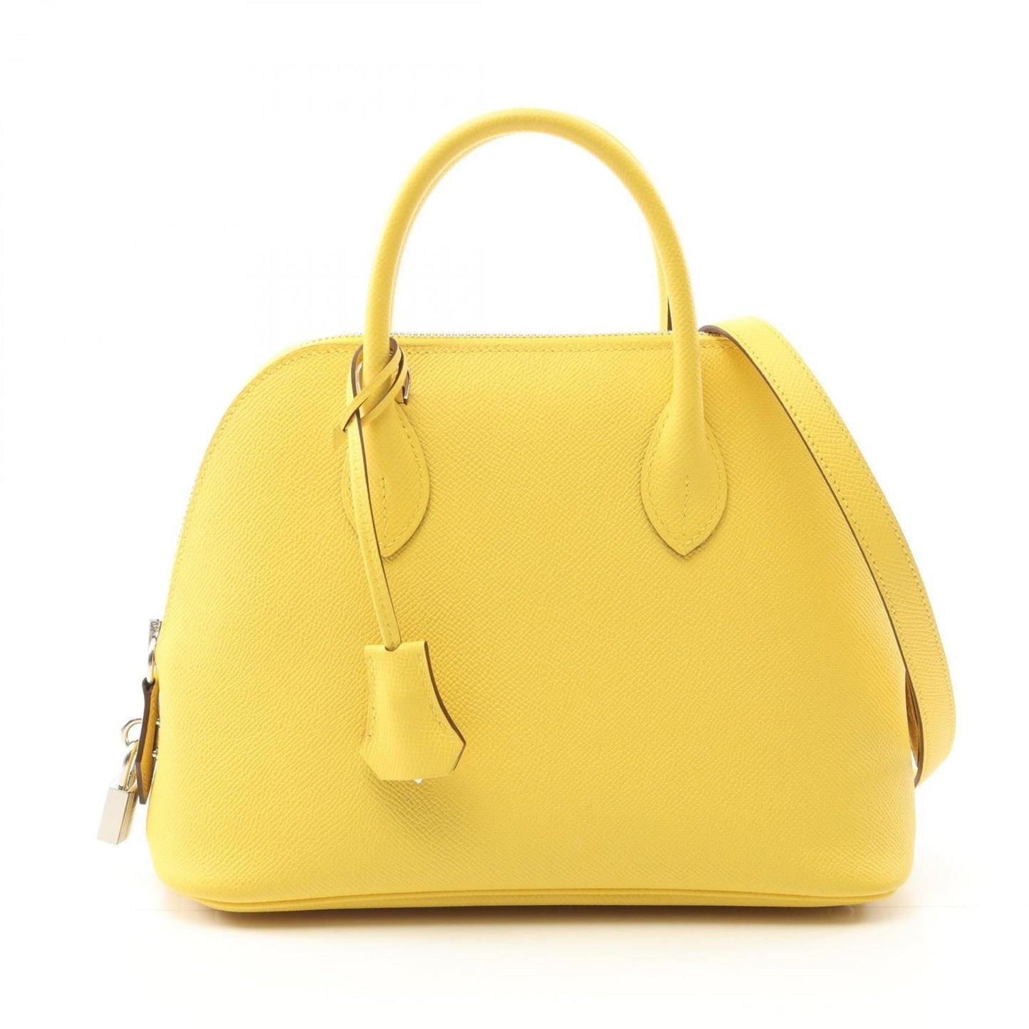 Hermes Bolide Jaune Yellow Leather Handbag ( )