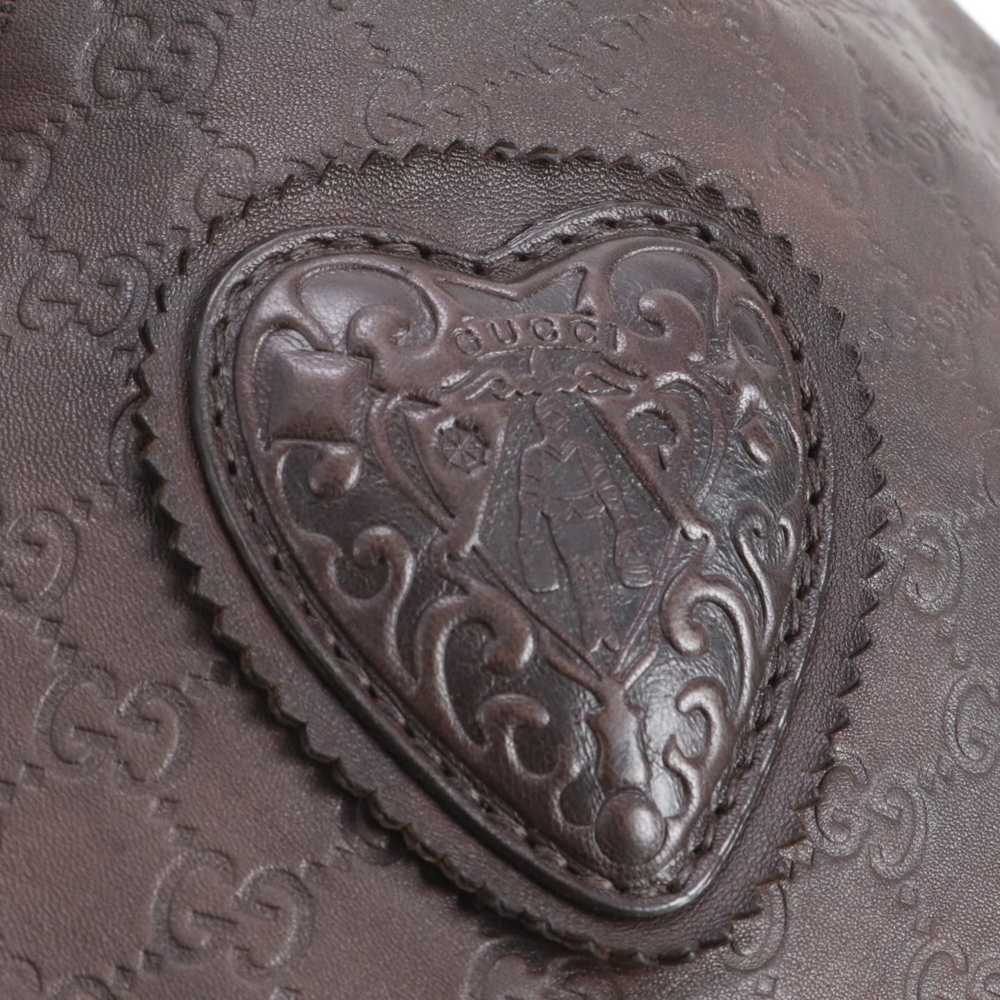 Gucci Brown Leather Shoulder Bag ( )