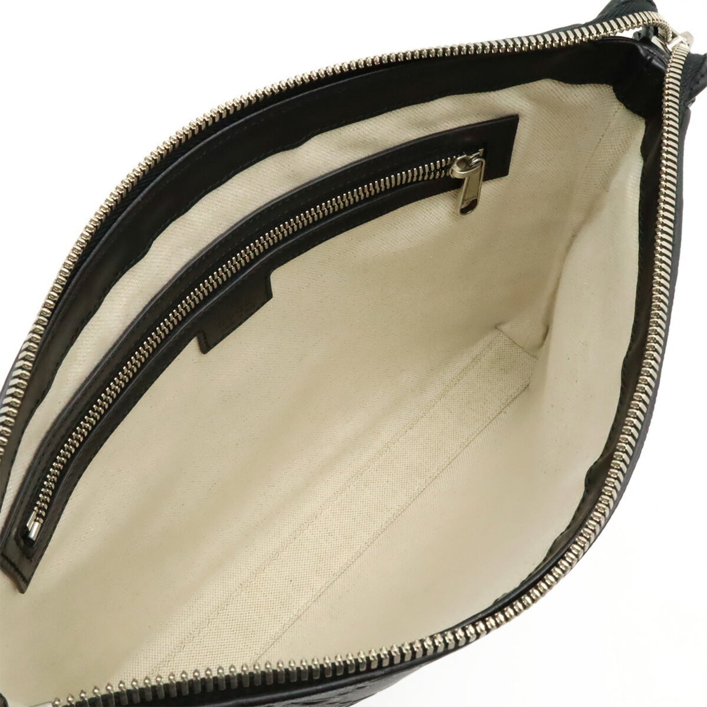 Gucci Black Leather Clutch Bag Shoulder Bag ( )