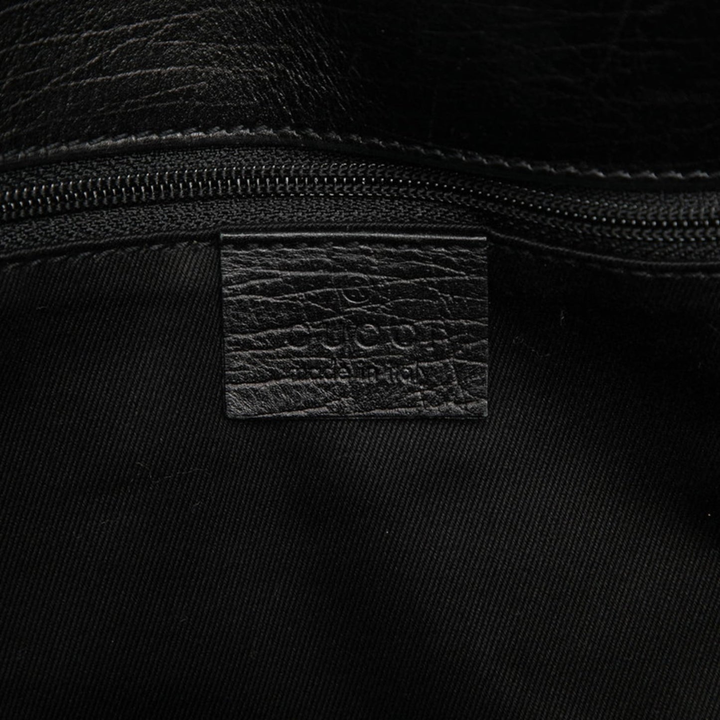 Gucci Black Canvas Leather Handbag ( )