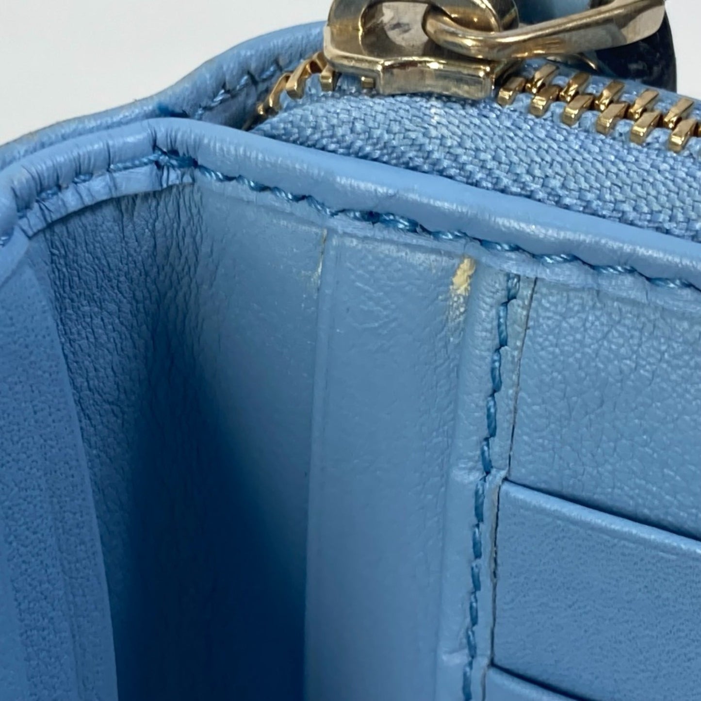 Gucci Blue Leather Long Wallet (Bi-Fold) ( )
