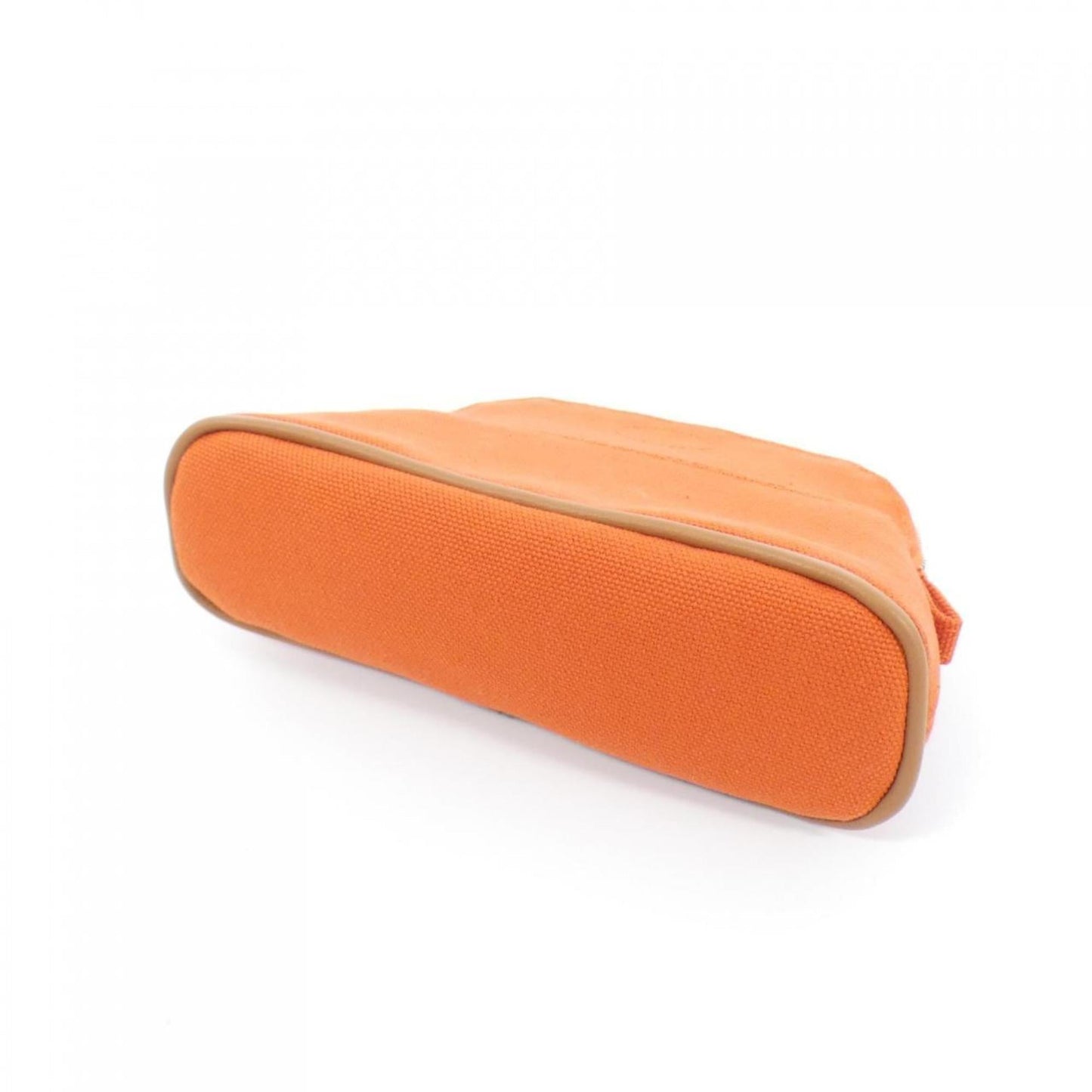 Hermes Orange Canvas Pouch ( )