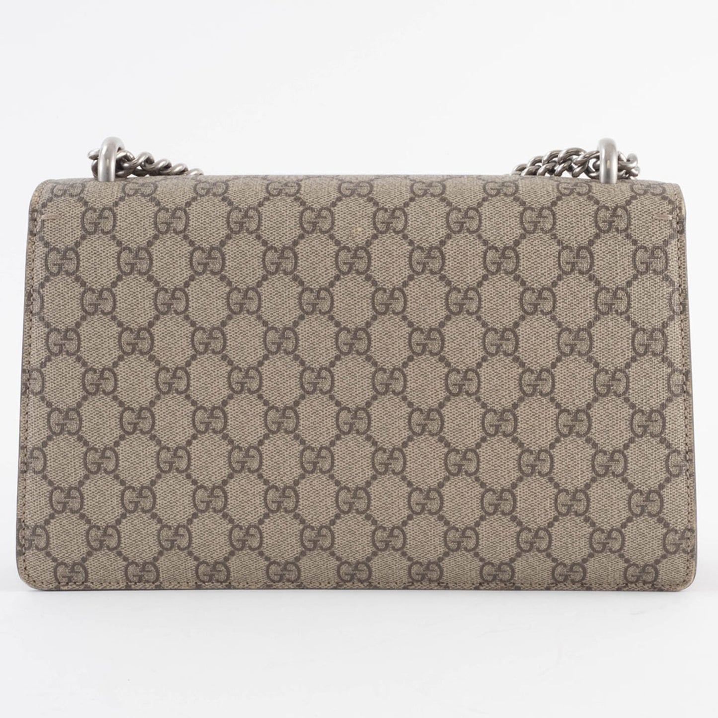 Gucci Beige Red Color Gg Supreme Leather Shoulder Bag ( )