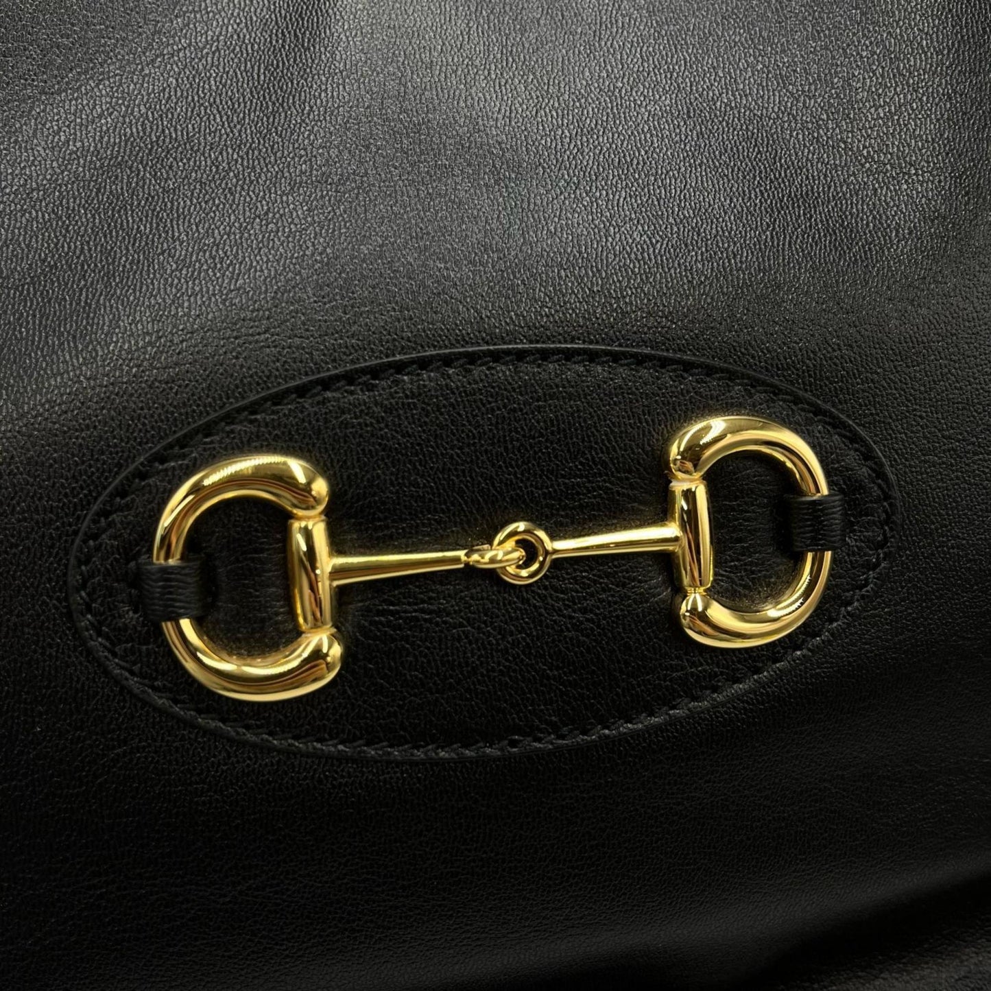 Gucci Black Leather Tote Bag ( )