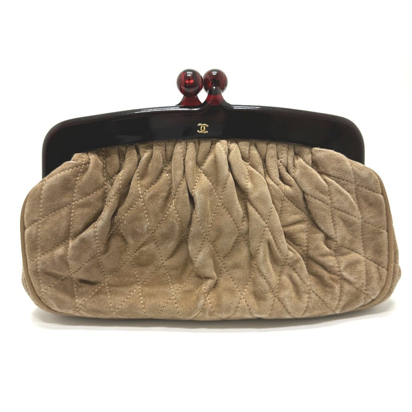 Chanel CC Mark   Pouch Brown