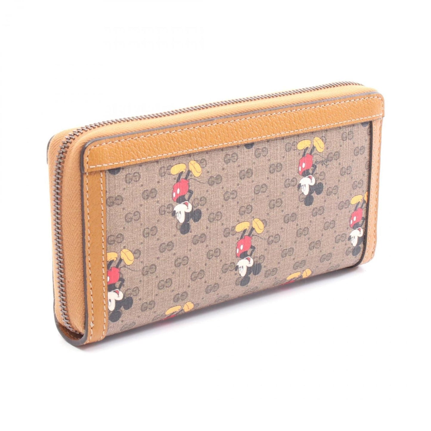 Gucci Beige Brown Multi-Color Gg Supreme Leather Long Wallet (Bi-Fold) ( )