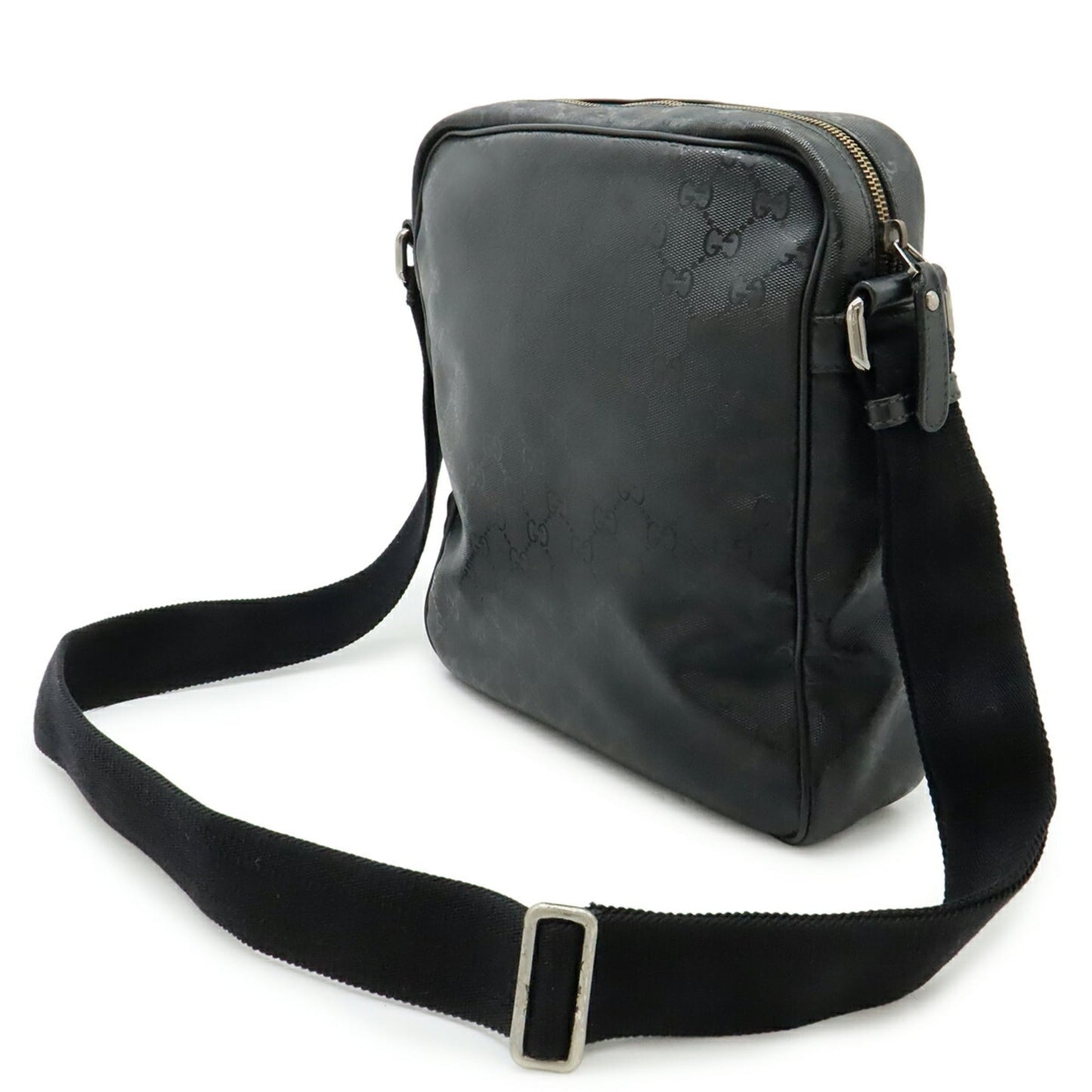 Gucci Black Gg ImprimÃ© Pochette Shoulder Bag ( )