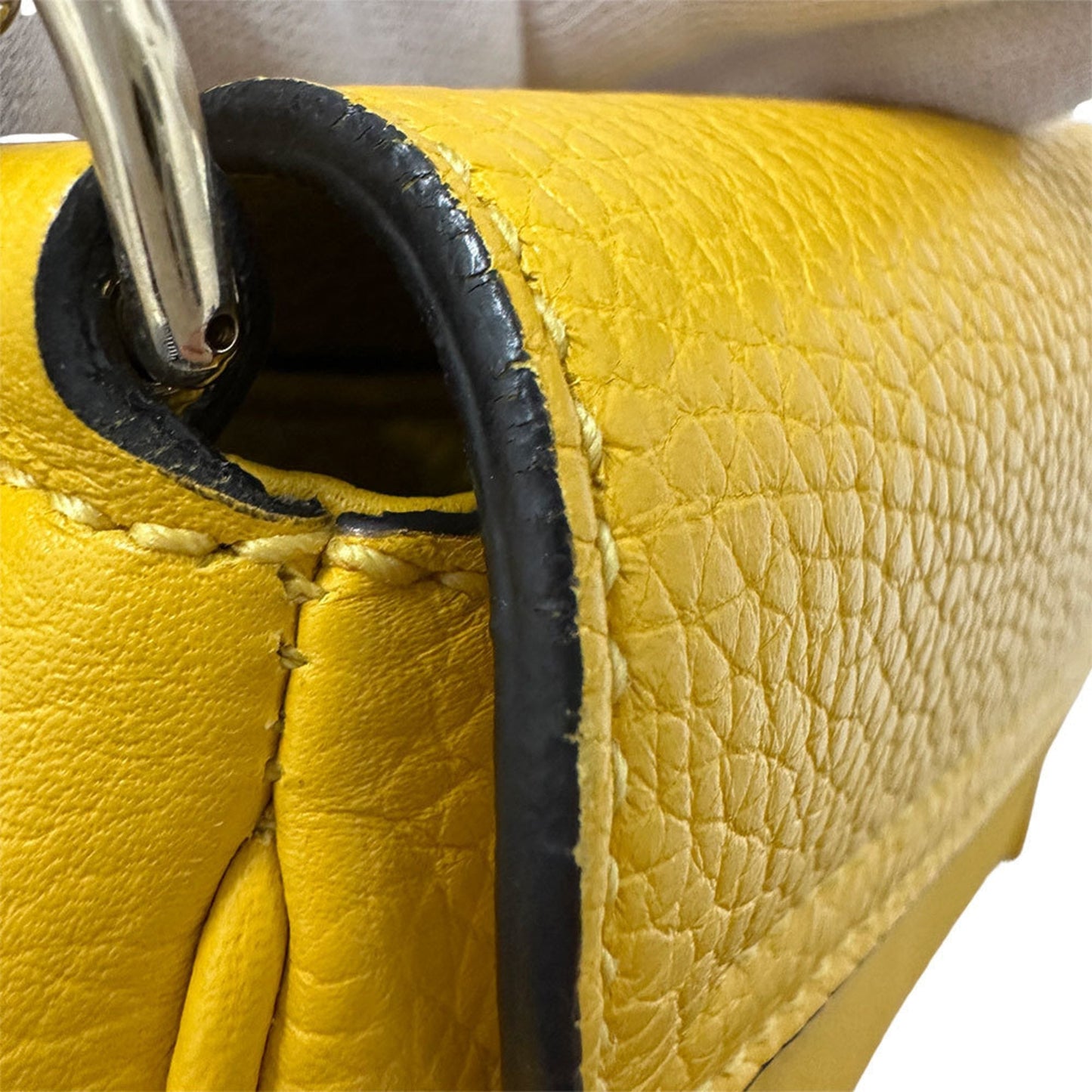 Gucci Soho Yellow Leather Shoulder Bag ( )