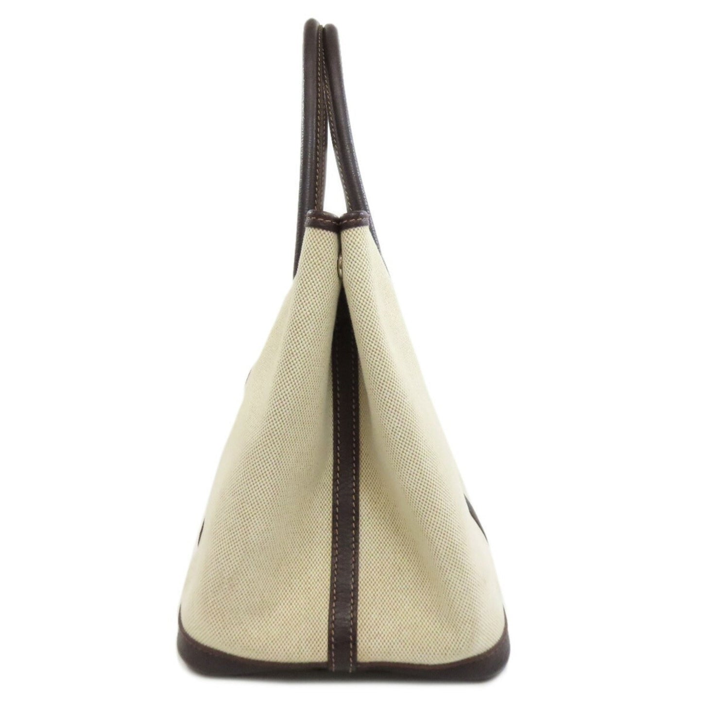 Hermes Garden Marron Toile H Negonda Leather Tote Bag ( )