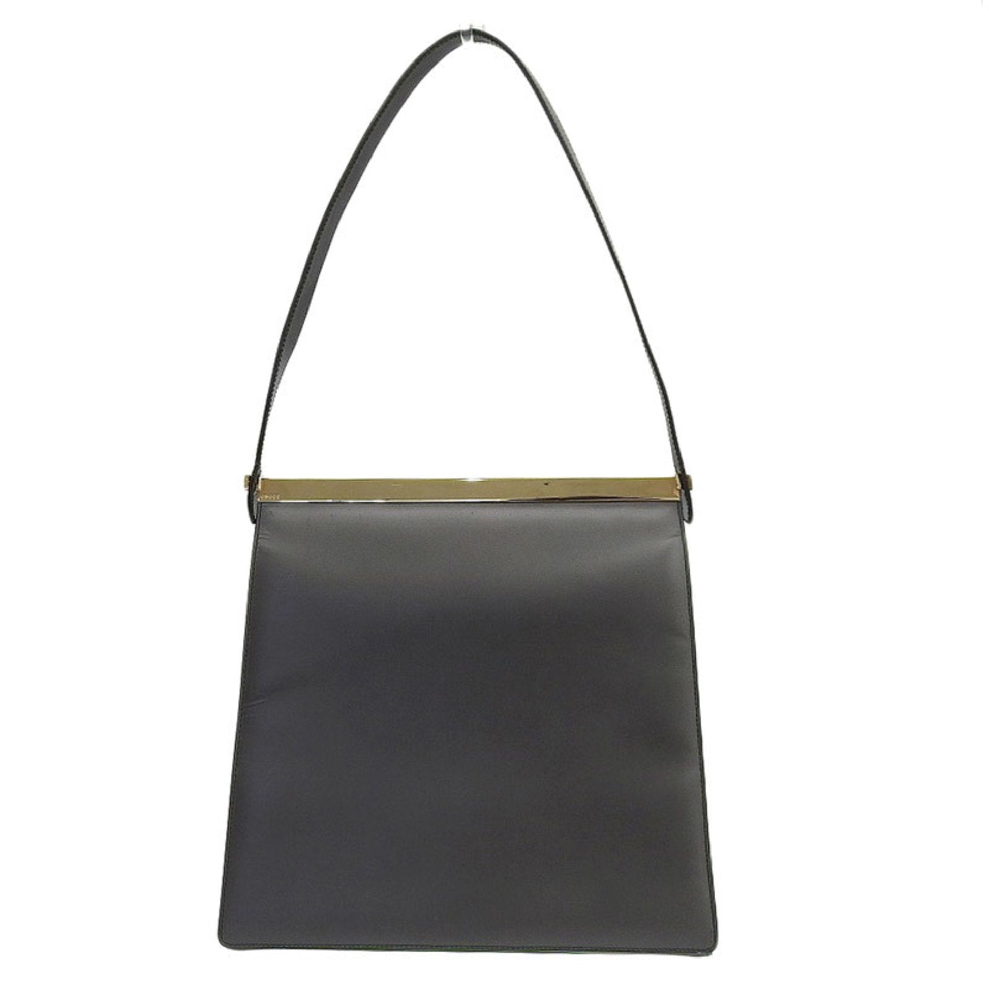 Gucci Black Leather Shoulder Bag Style 6