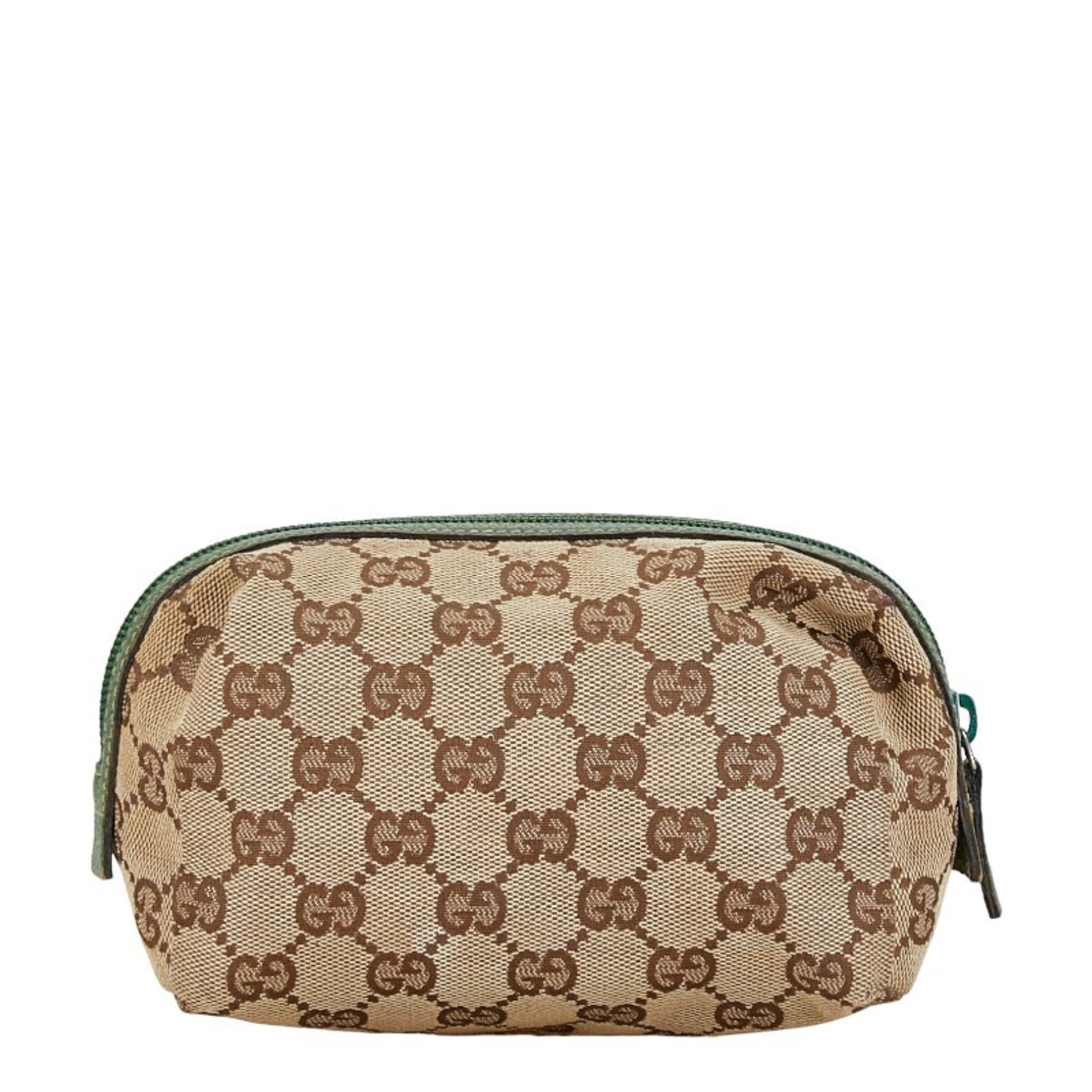 Gucci Leather Canvas Clutch