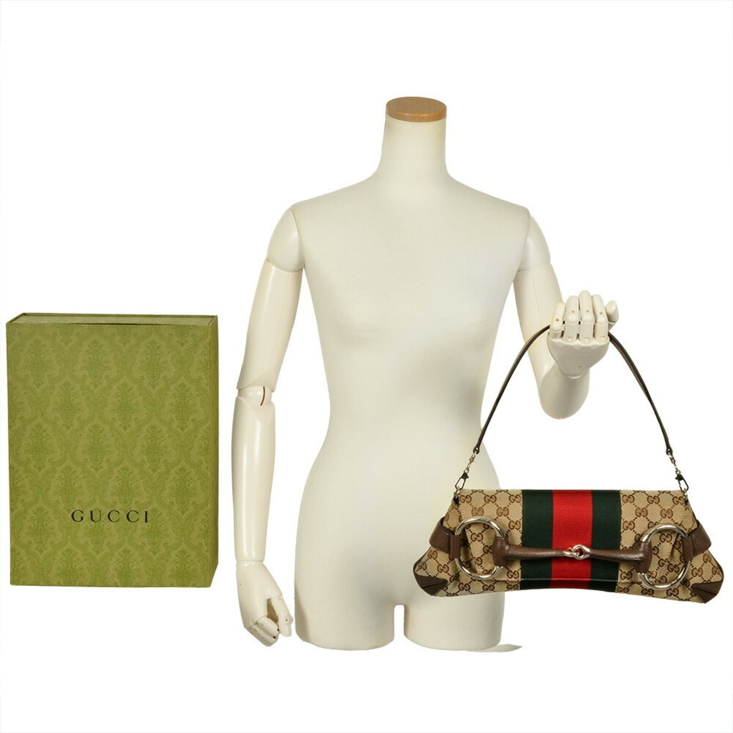 Gucci Beige Gg Canvas Handbag ( )