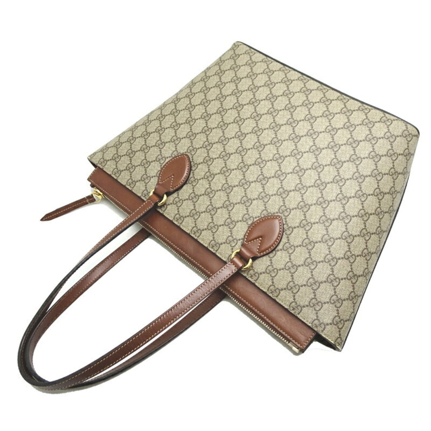 Gucci Beige Gg Supreme Shoulder Bag Tote Bag ( )