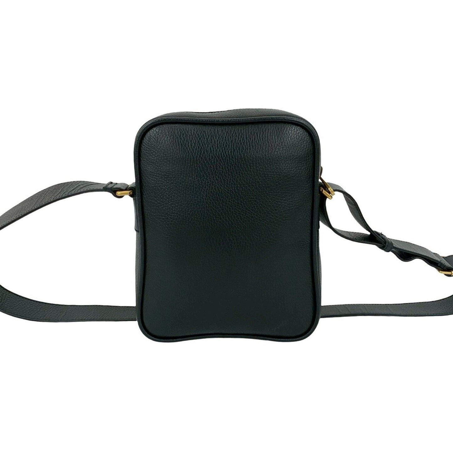 Gucci Black Green Red Color Leather Messenger Bag Pochette Shoulder Bag ( )