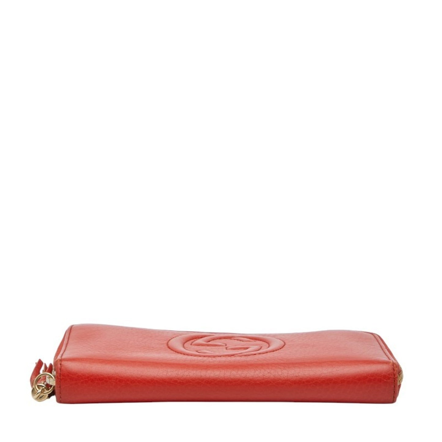 Gucci Red Color Leather Long Wallet (Bi-Fold) ( )