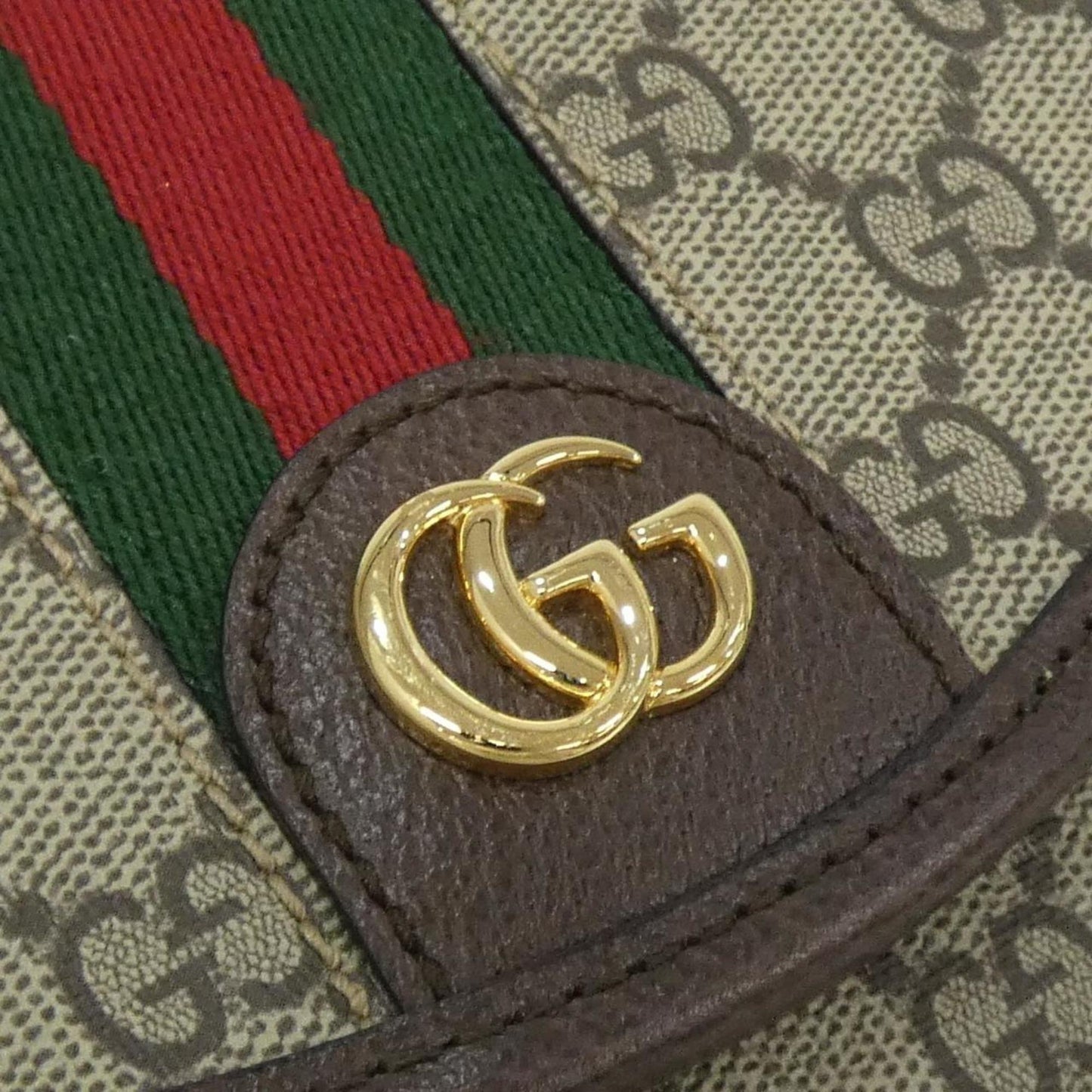 Gucci Beige Brown Gg Supreme Canvas Shoulder Bag ( )
