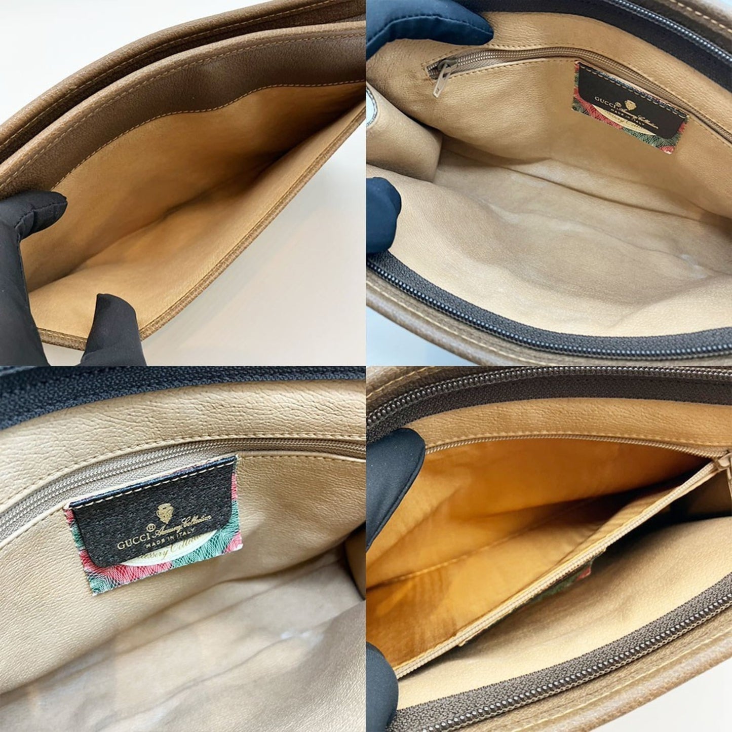 Gucci Brown Gg Plus Clutch Bag ( )
