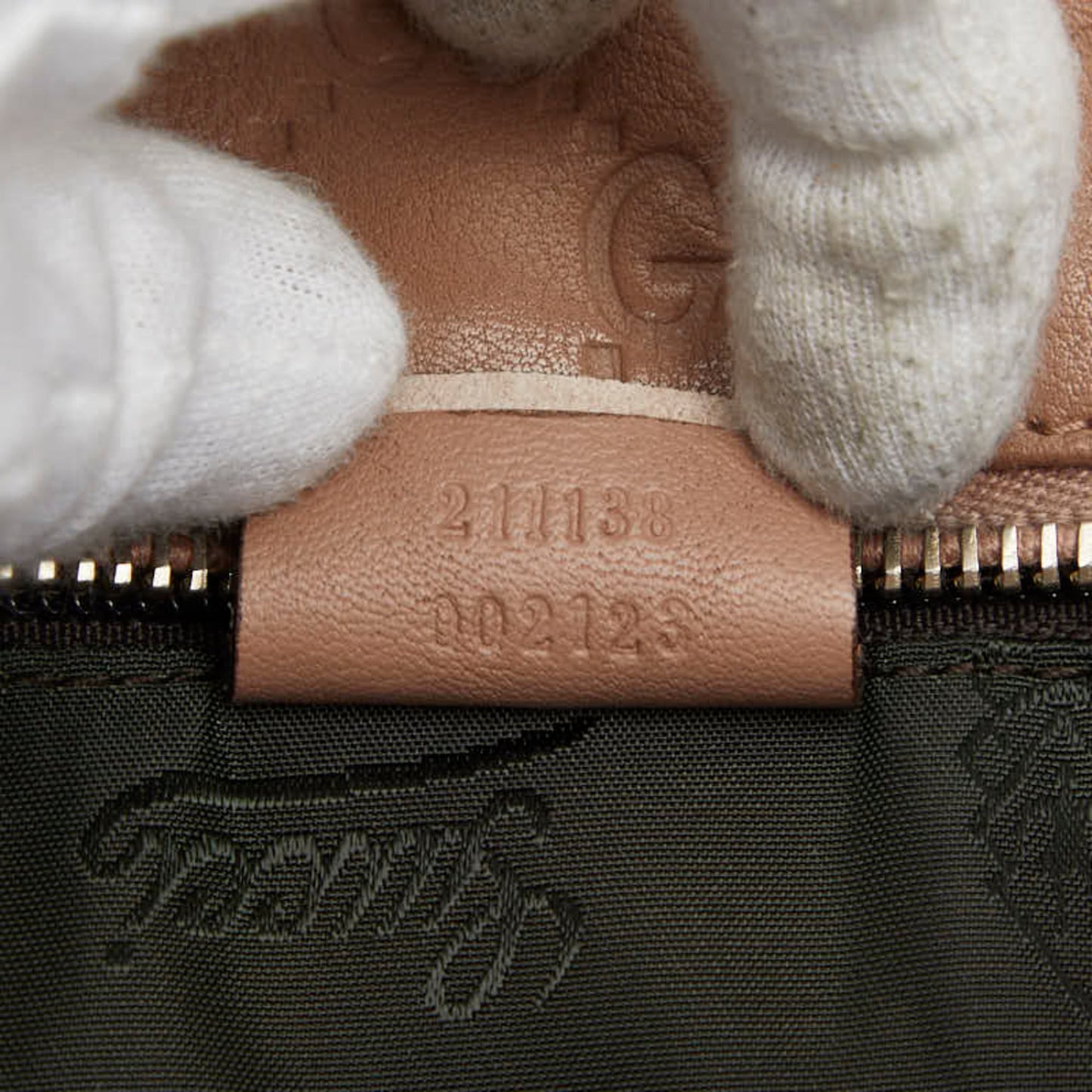 Gucci Beige Leather Handbag Tote Bag ( )
