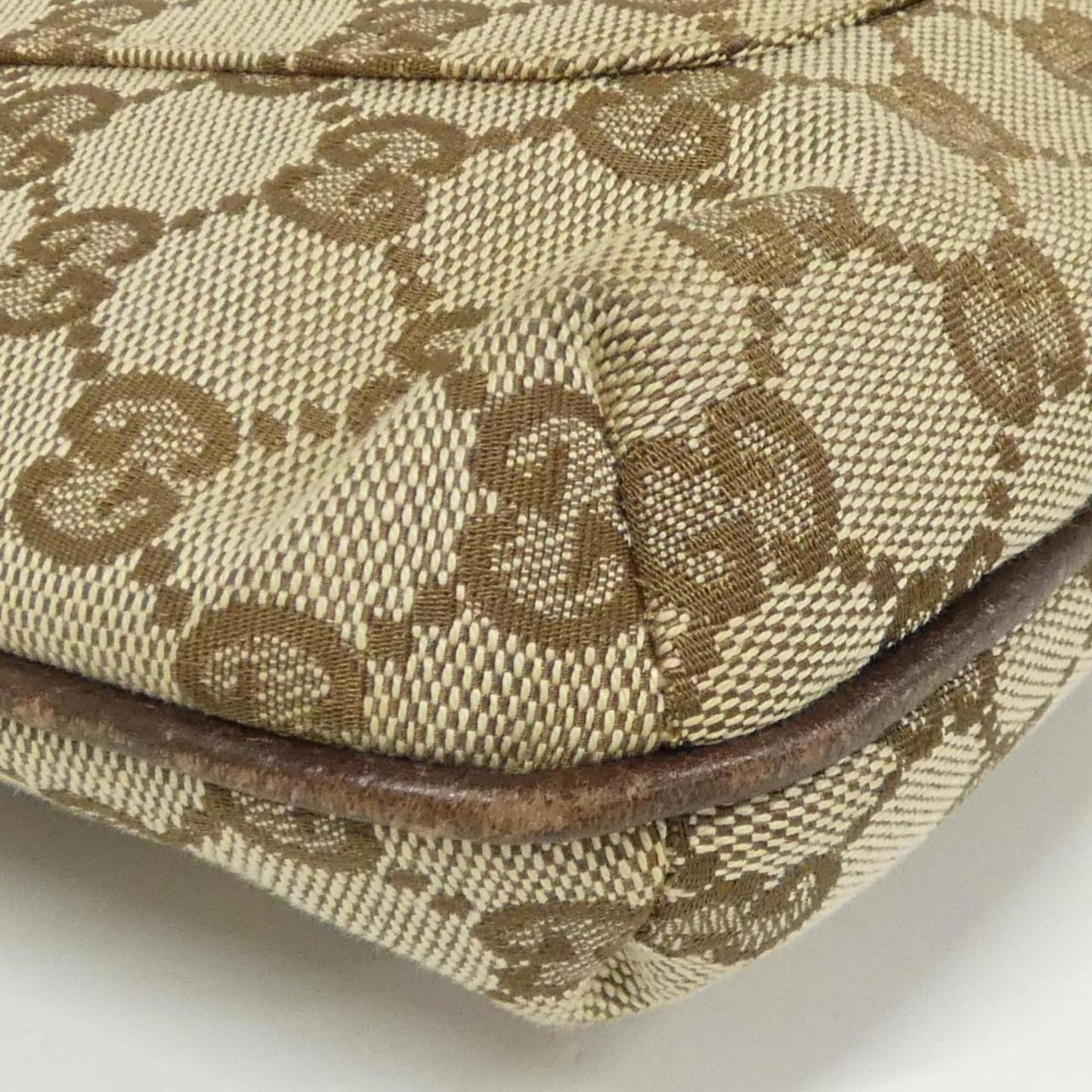 Gucci Beige Brown Gg Canvas Shoulder Bag ( )