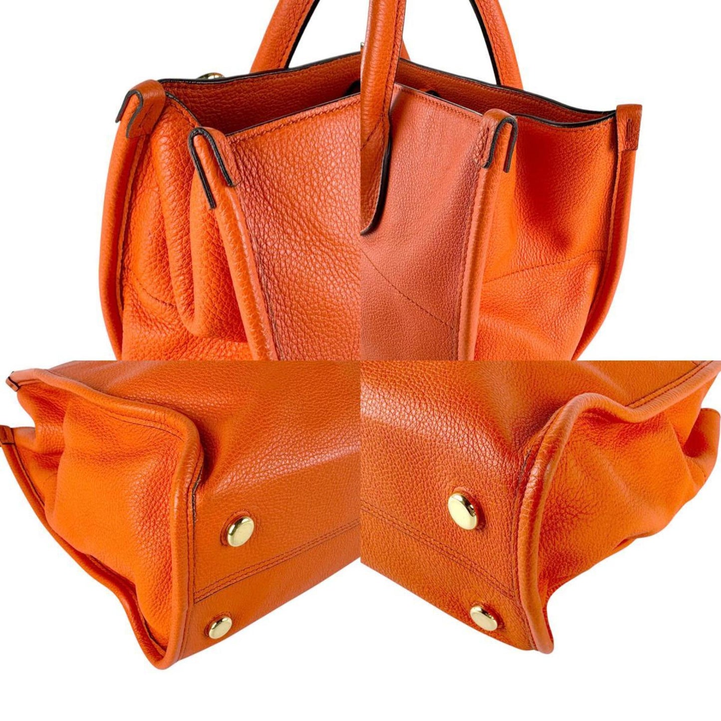 Gucci Orange Leather Handbag Shoulder Bag ( )