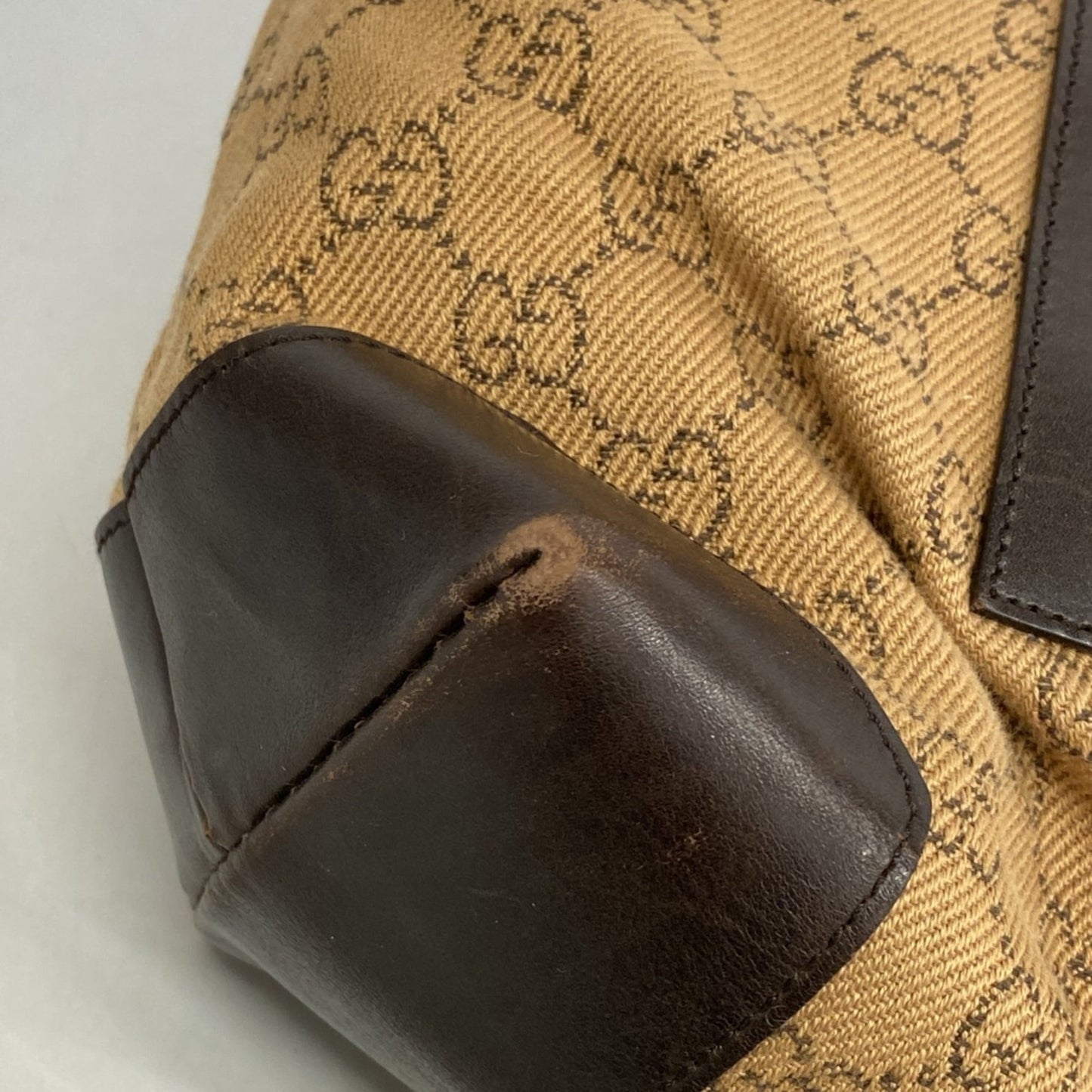 Gucci Brown Denim Tote Bag ( )