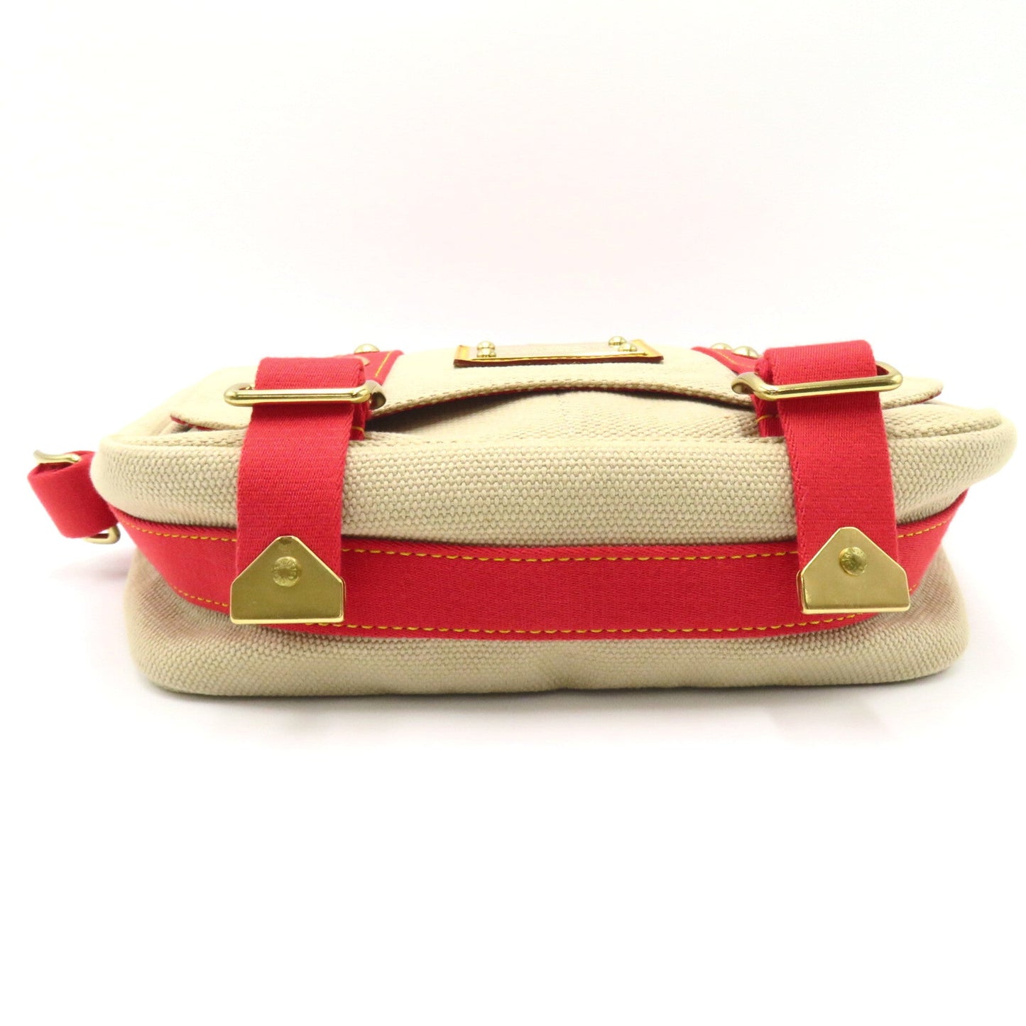 LOUIS VUITTON Buzzus PM Beige Red canvas Antigua M40041