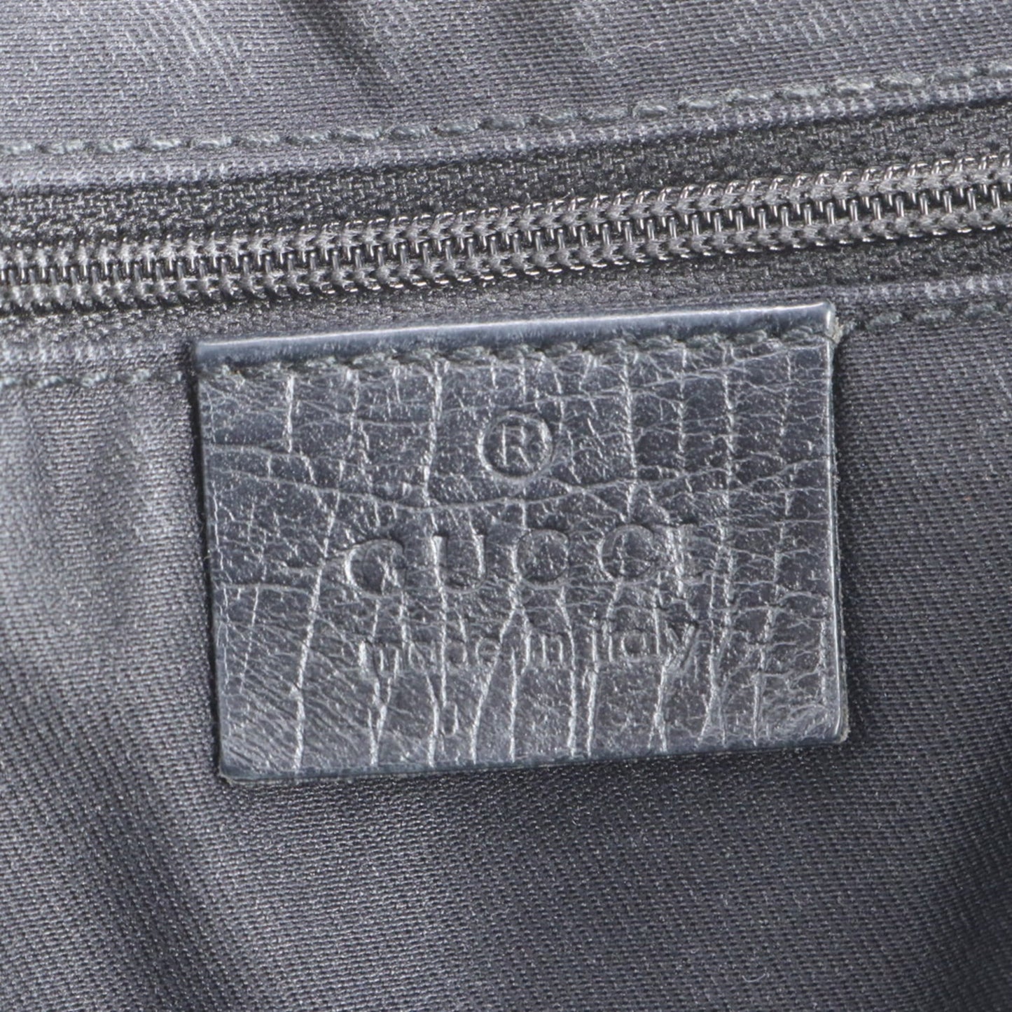 Gucci Black Leather Canvas Shoulder Bag ( )