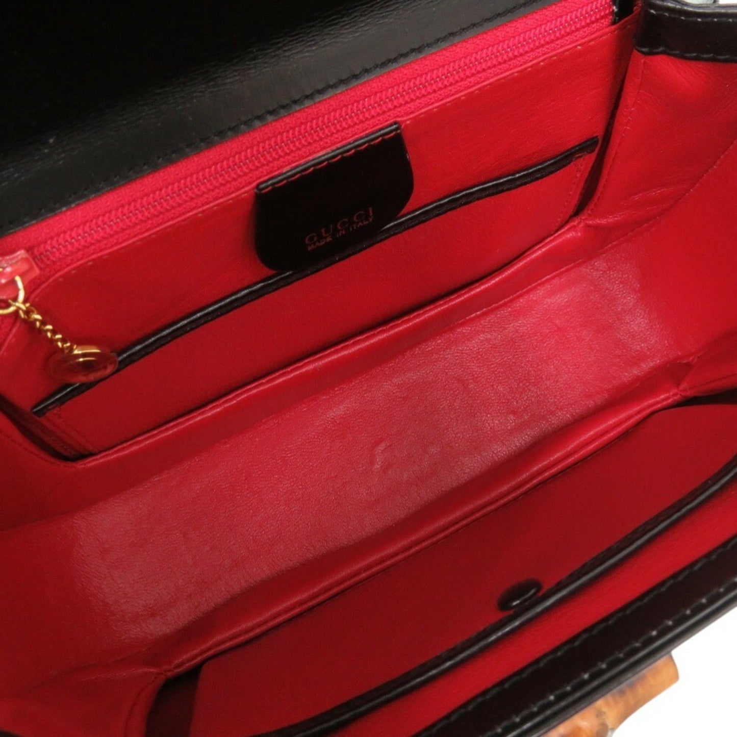 Gucci Black Leather Handbag Shoulder Bag ( )