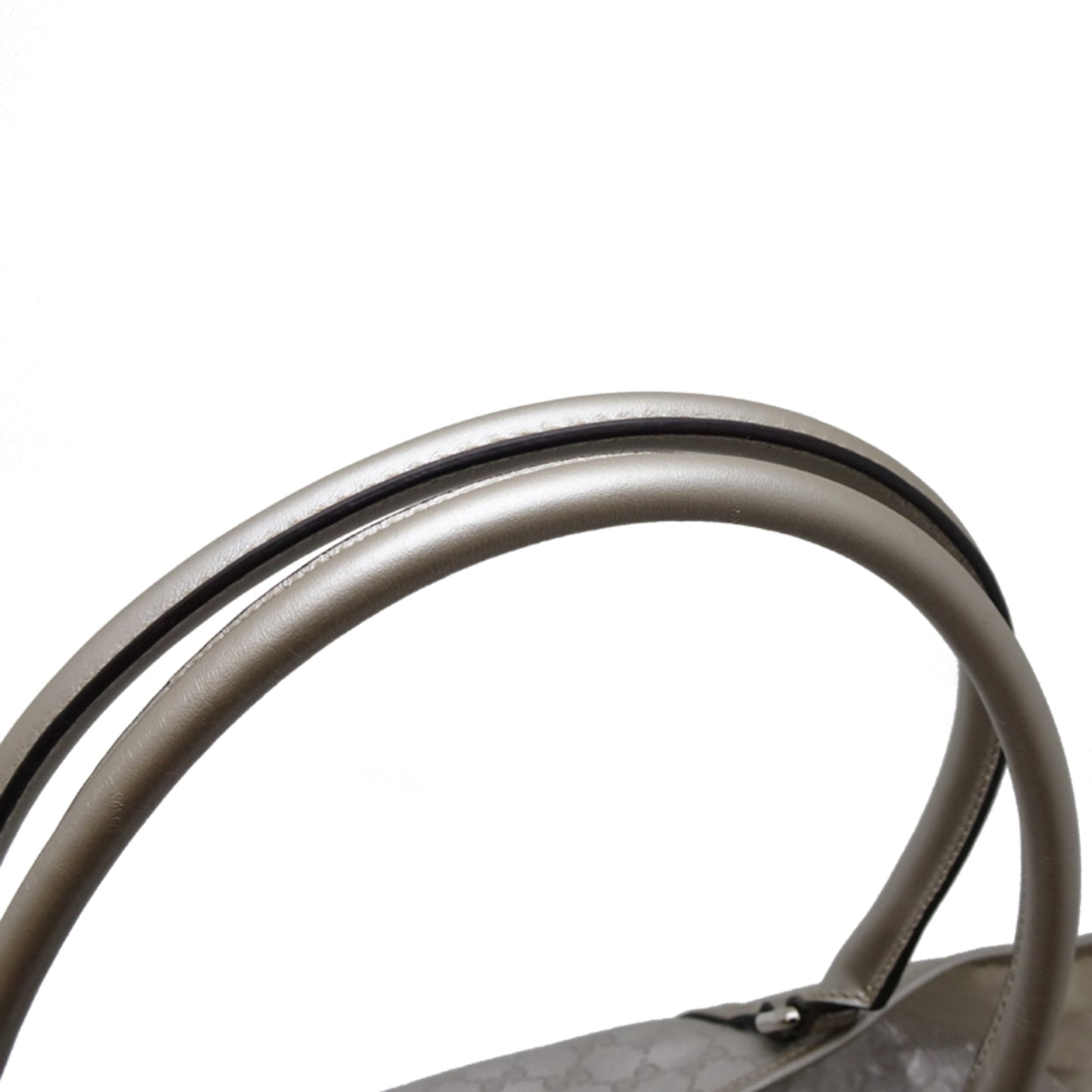 Gucci Silver Pvc Canvas Shoulder Bag Tote Bag ( )