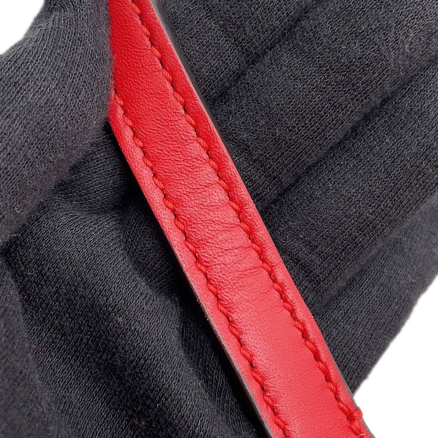 Gucci Red Color Leather Pouch Tote Bag ( )