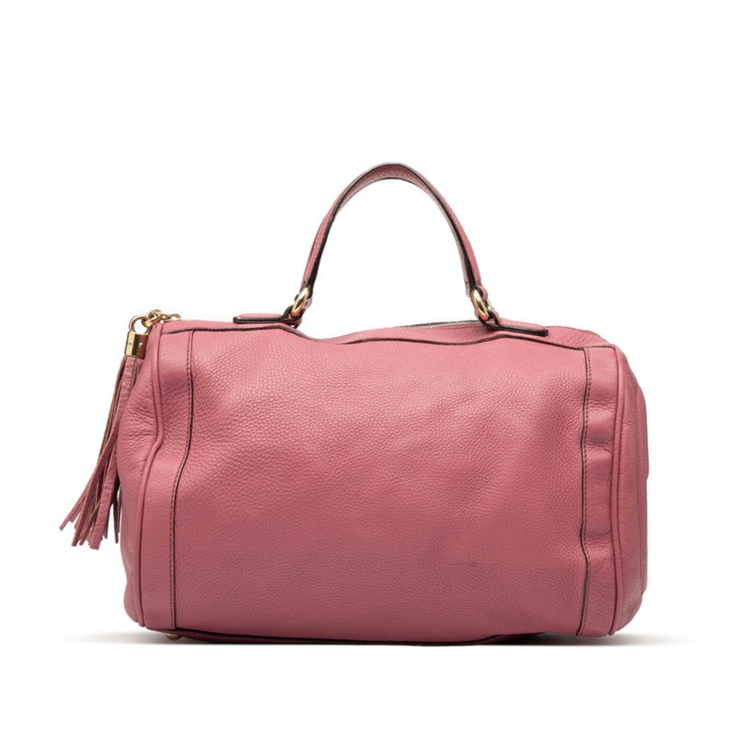 Gucci Pink Leather Boston Bag Handbag ( )